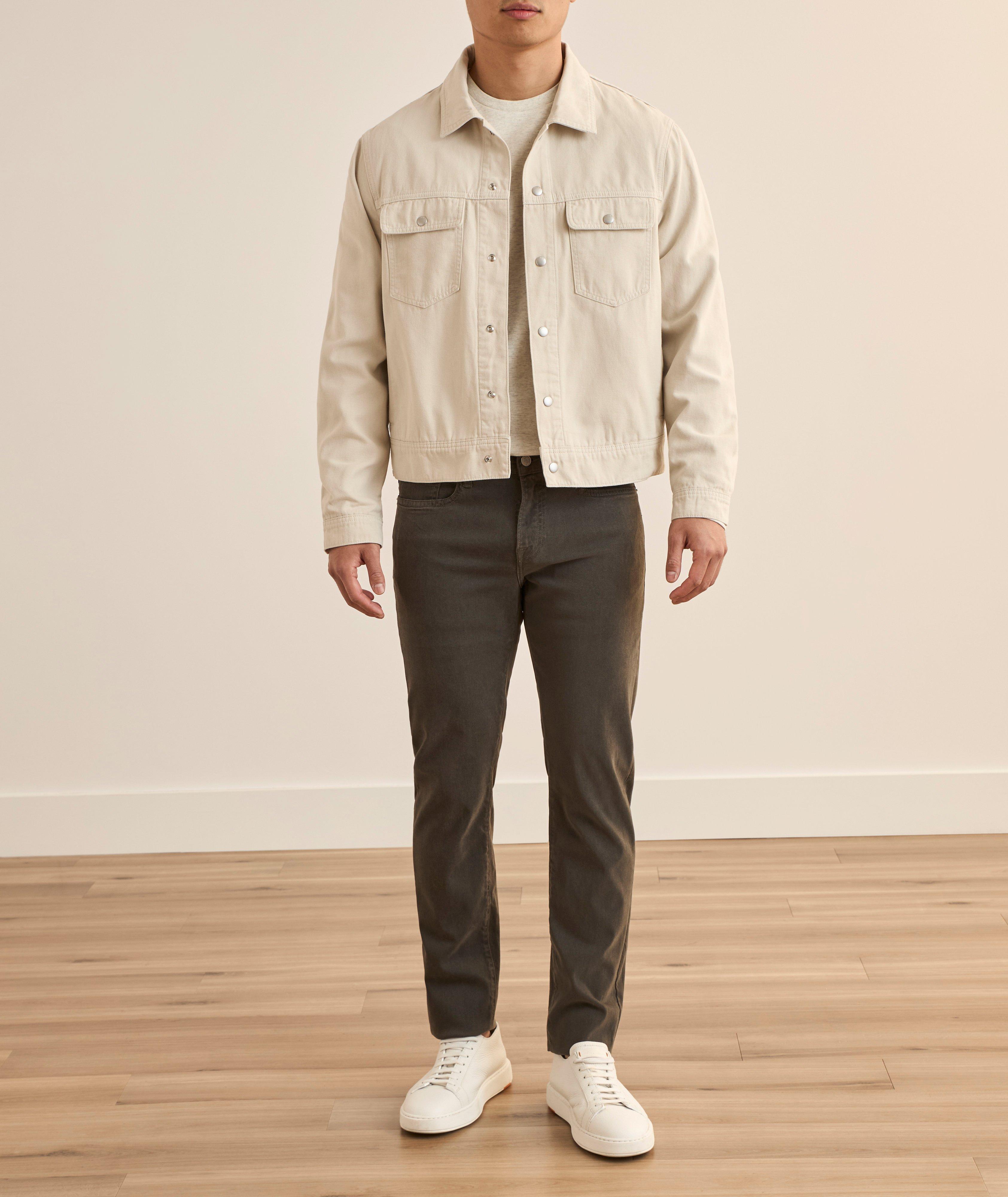 Cotton Canvas Trucker Jacket image 5