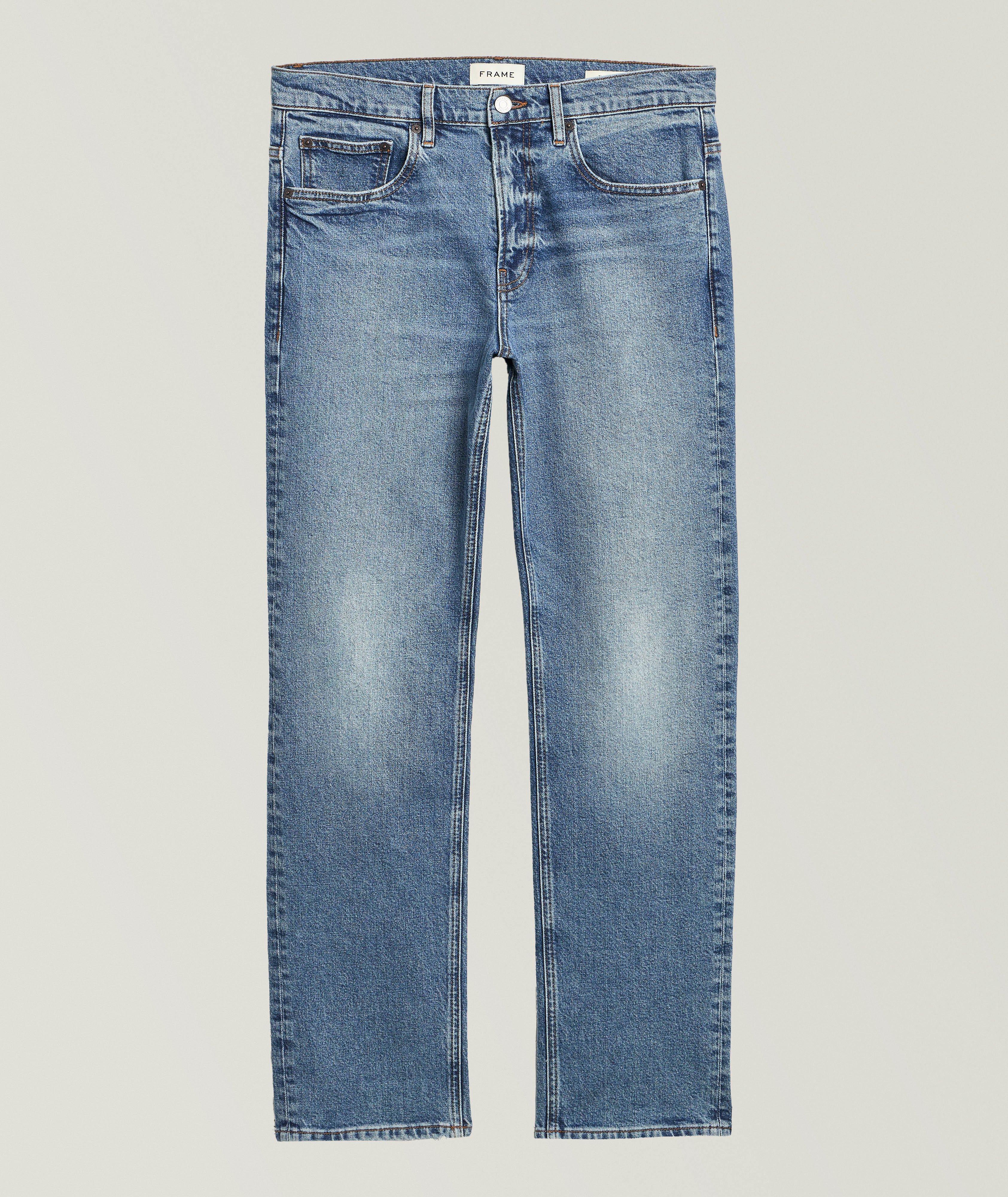 Frame Straight Stretch-Cotton Jeans