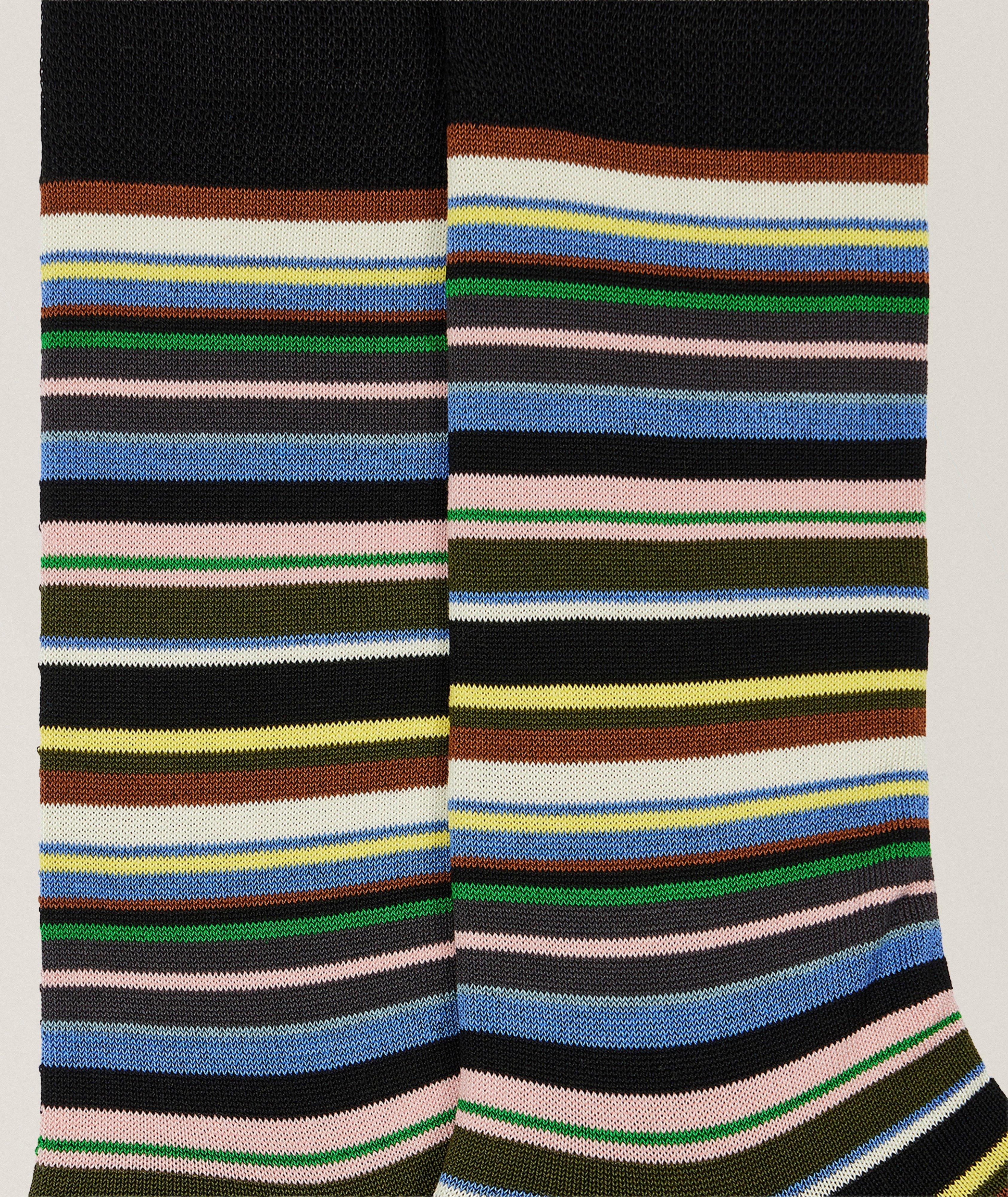 Munich Striped Stretch-Cotton Socks image 2