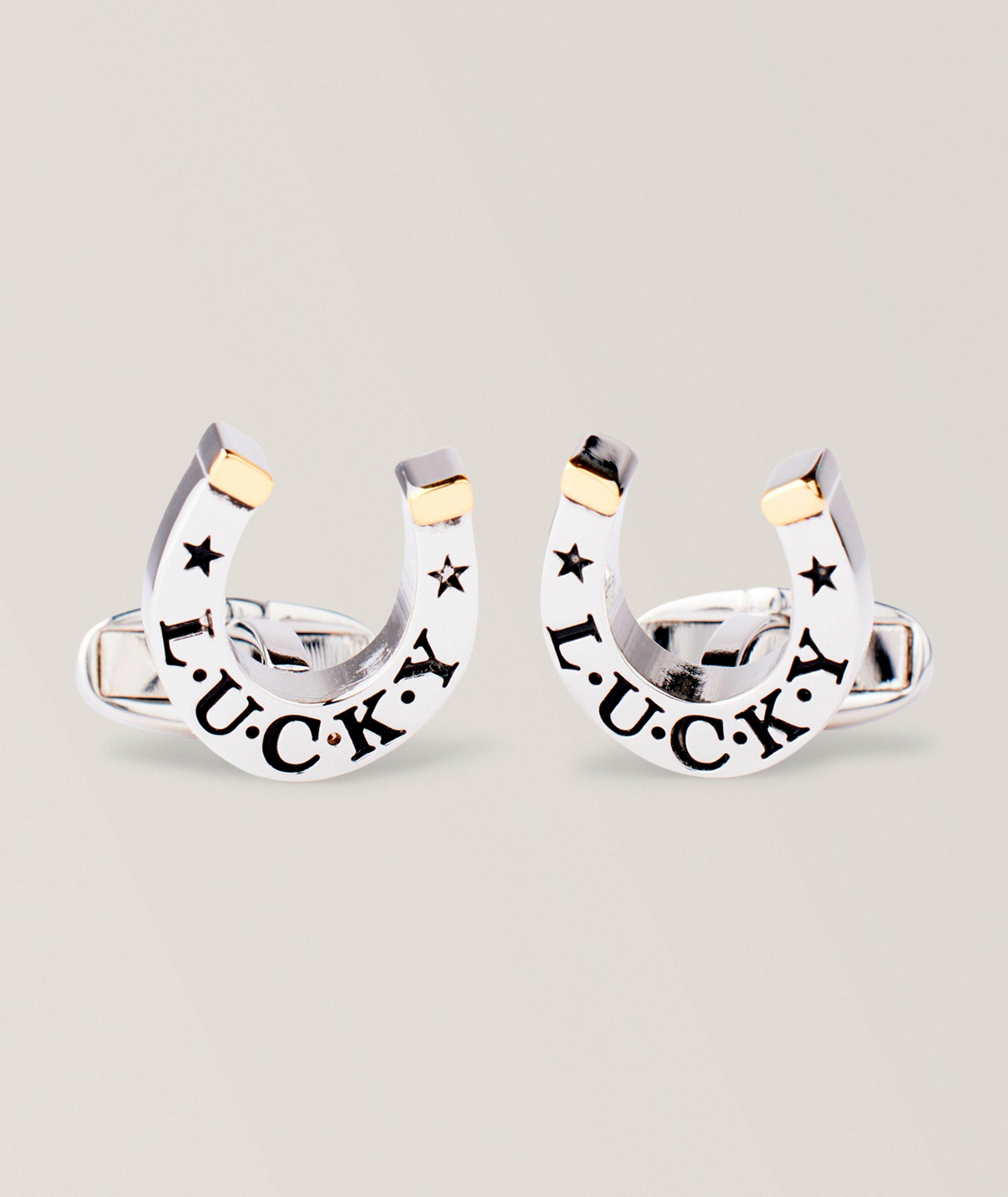 Paul Smith Horseshoe Silvertone Cufflinks