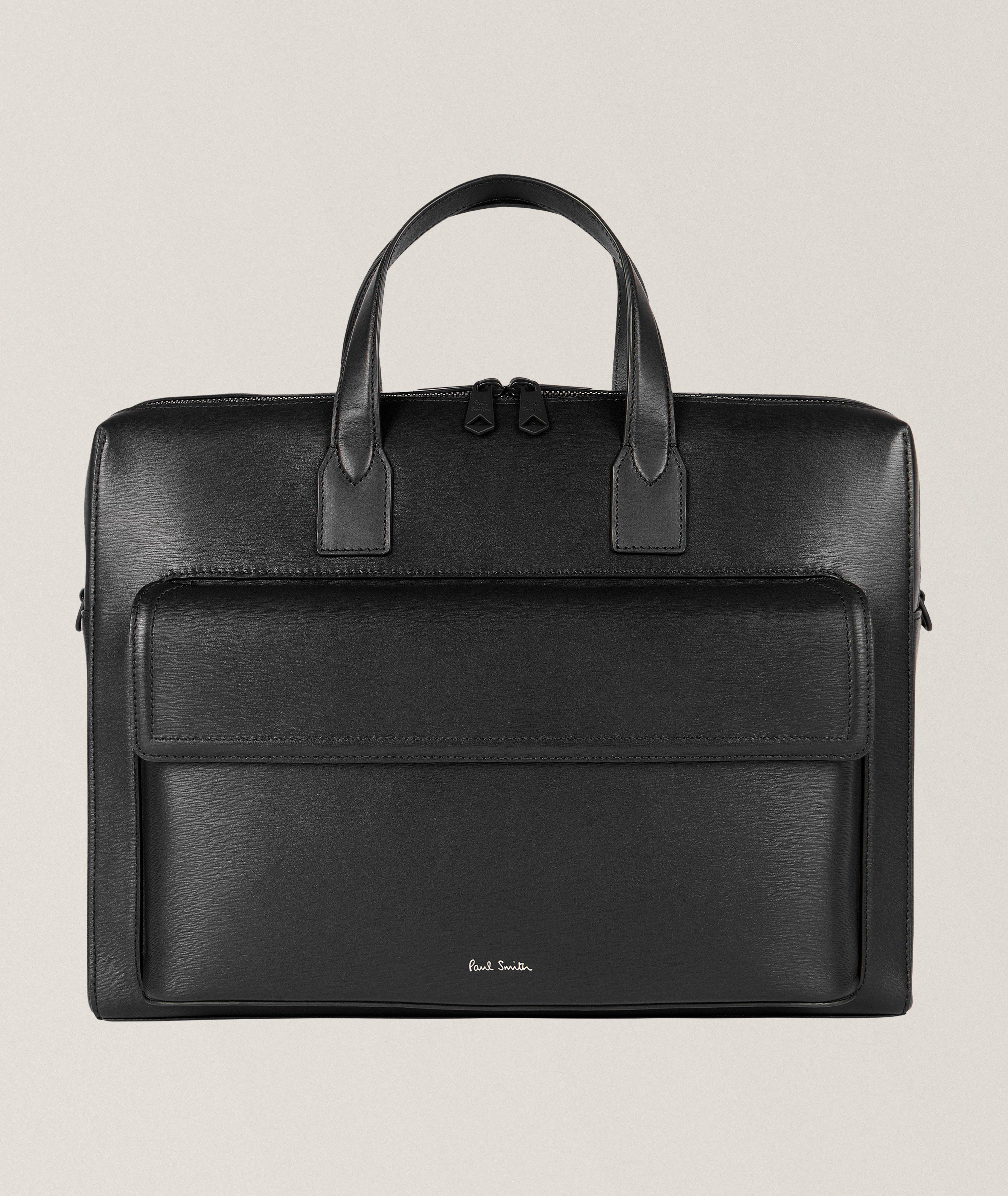 Paul Smith Embossed Leather Briefcase | Bags & Cases | Harry Rosen