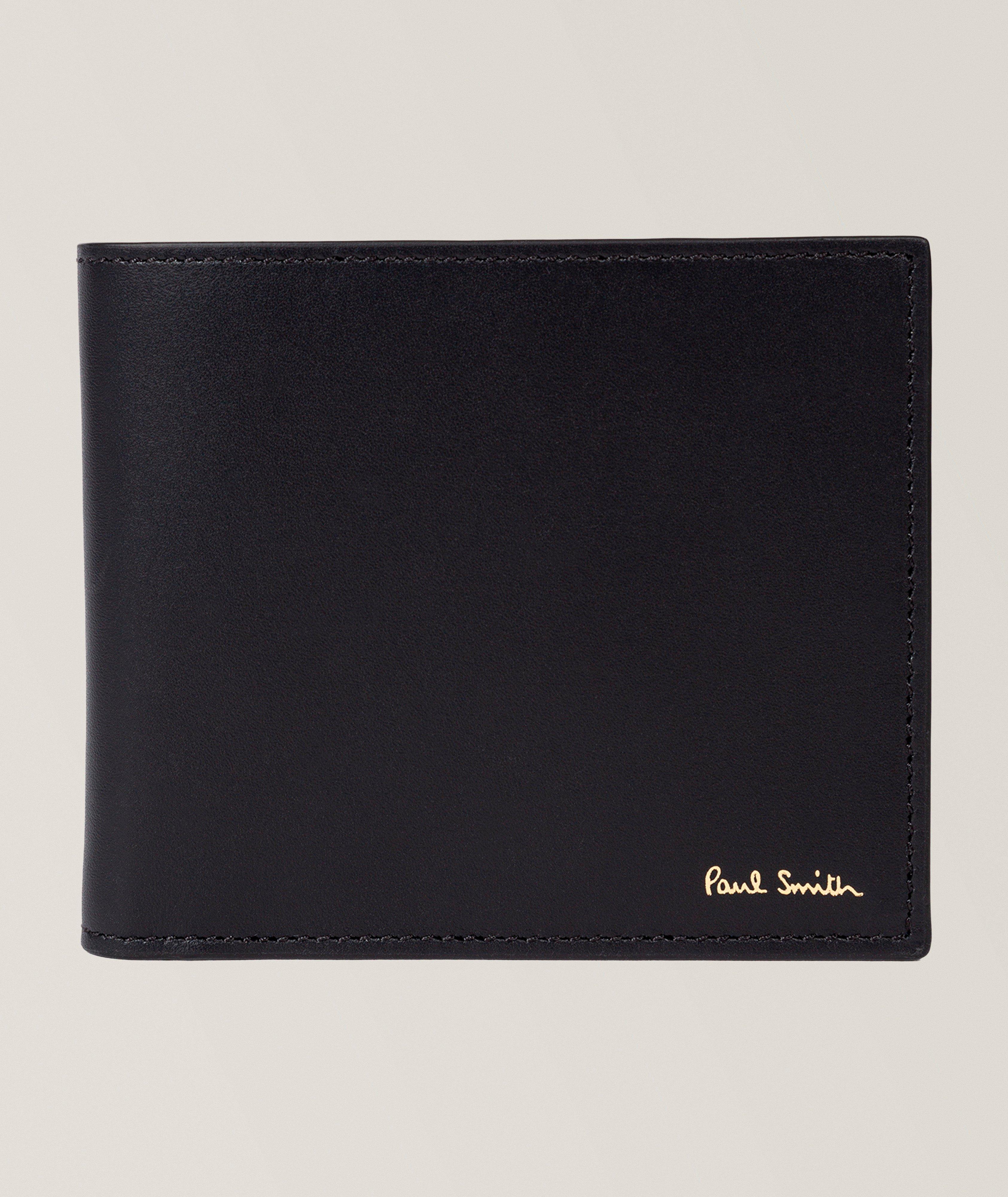 Interior Stripes Leather Bifold Wallet image 0