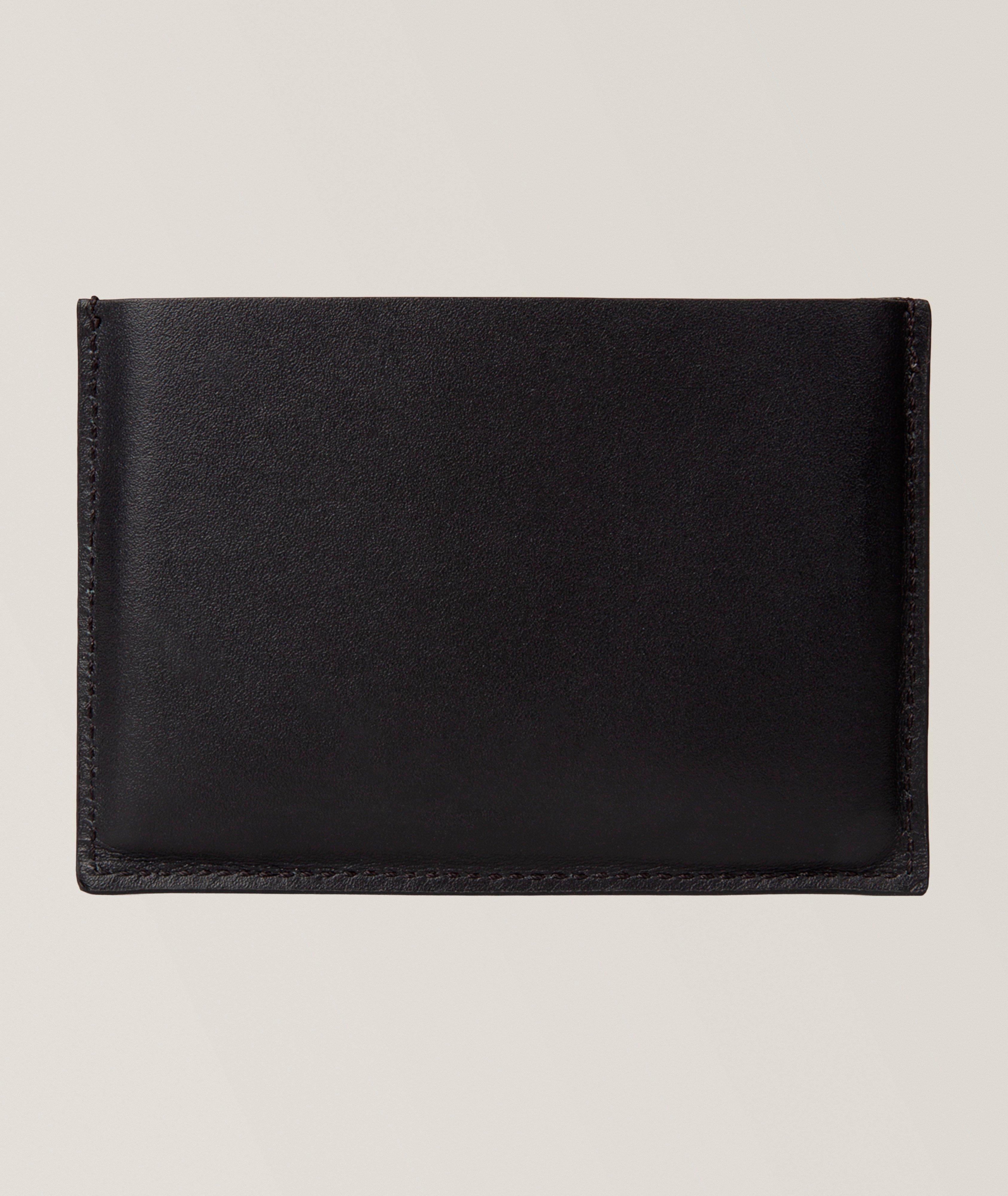 Striped Pull-Out Leather Cardholder image 1