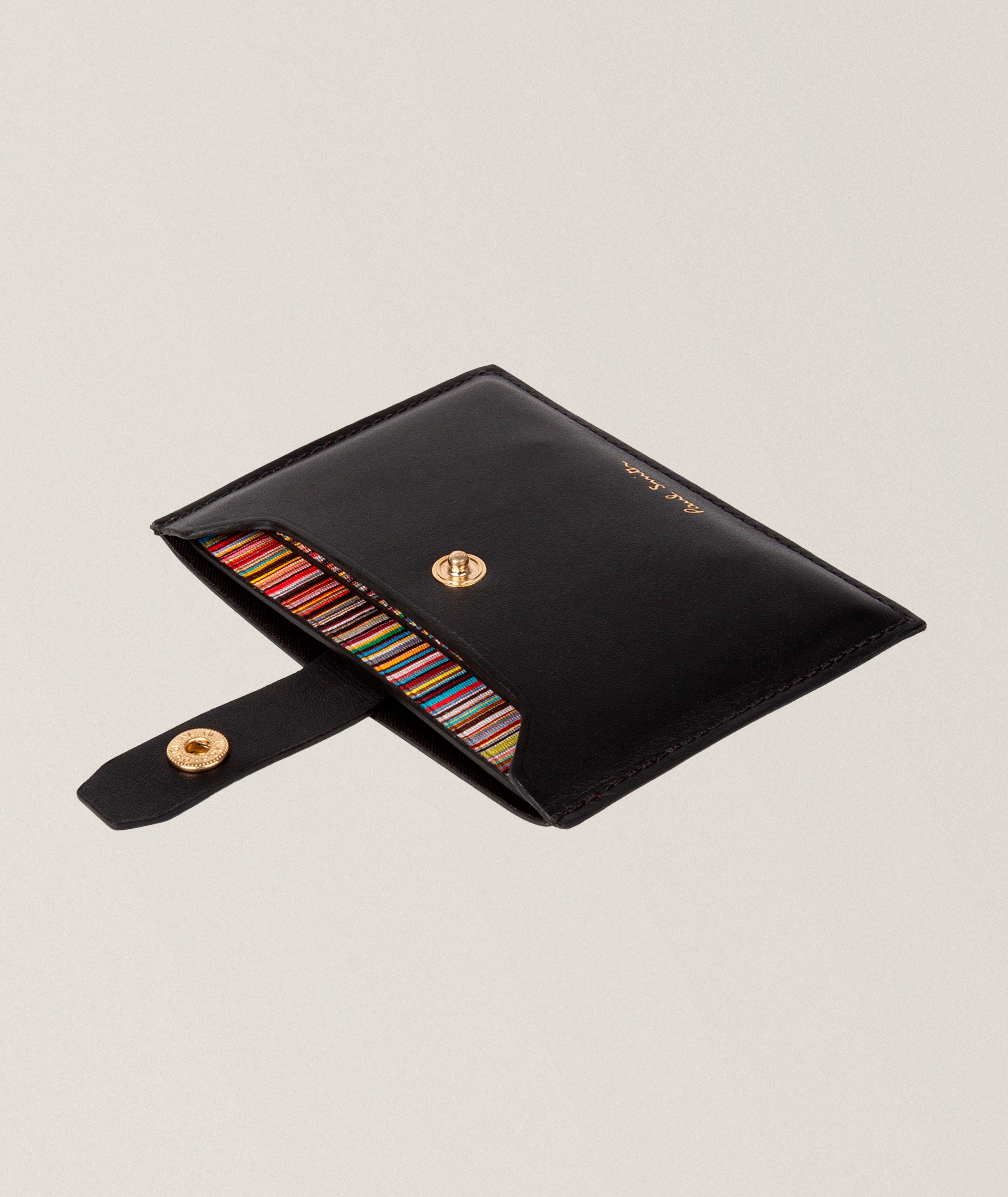 Striped Pull-Out Leather Cardholder image 2