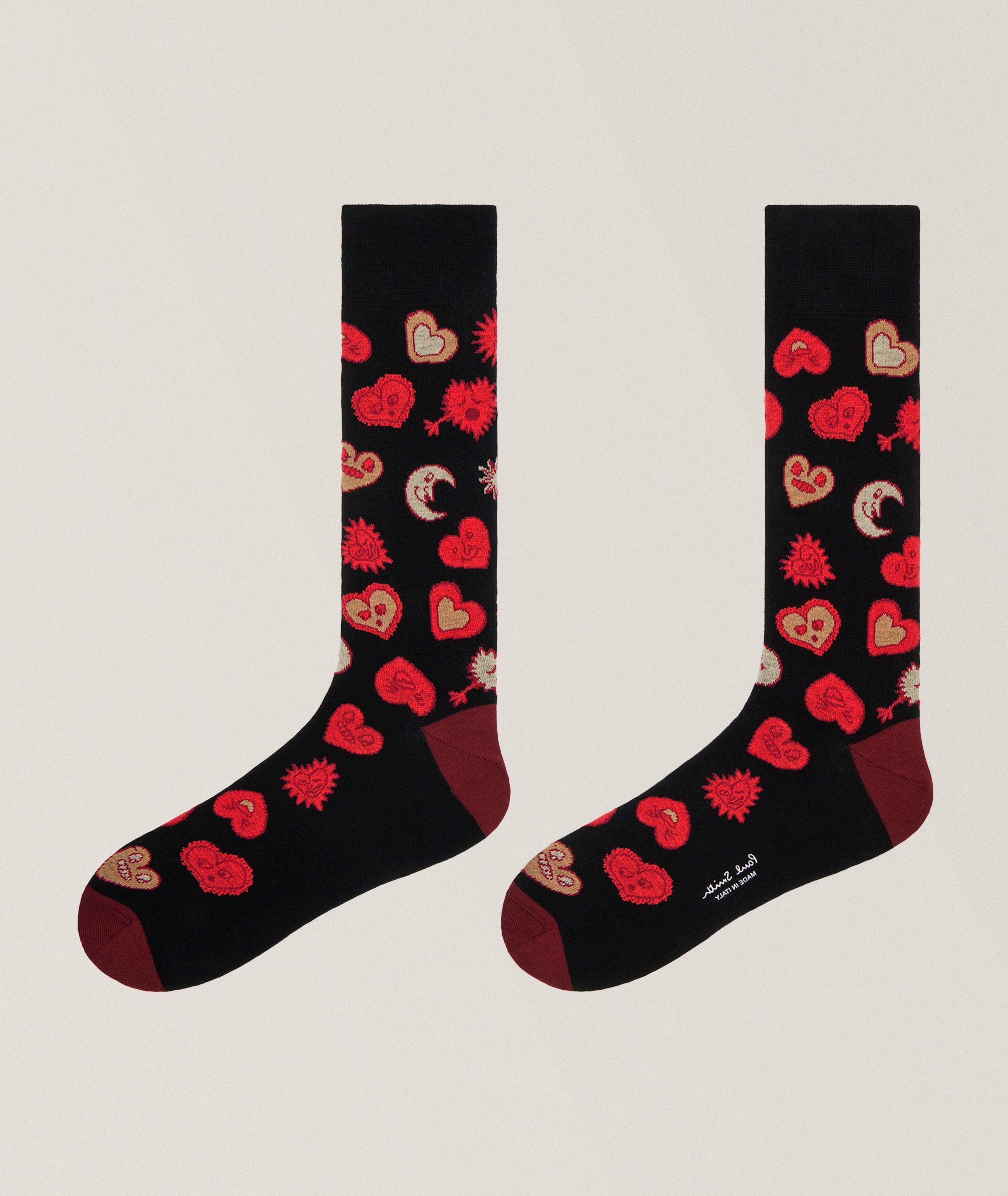 Heart & Stars Stretch-Cotton Socks  image 1