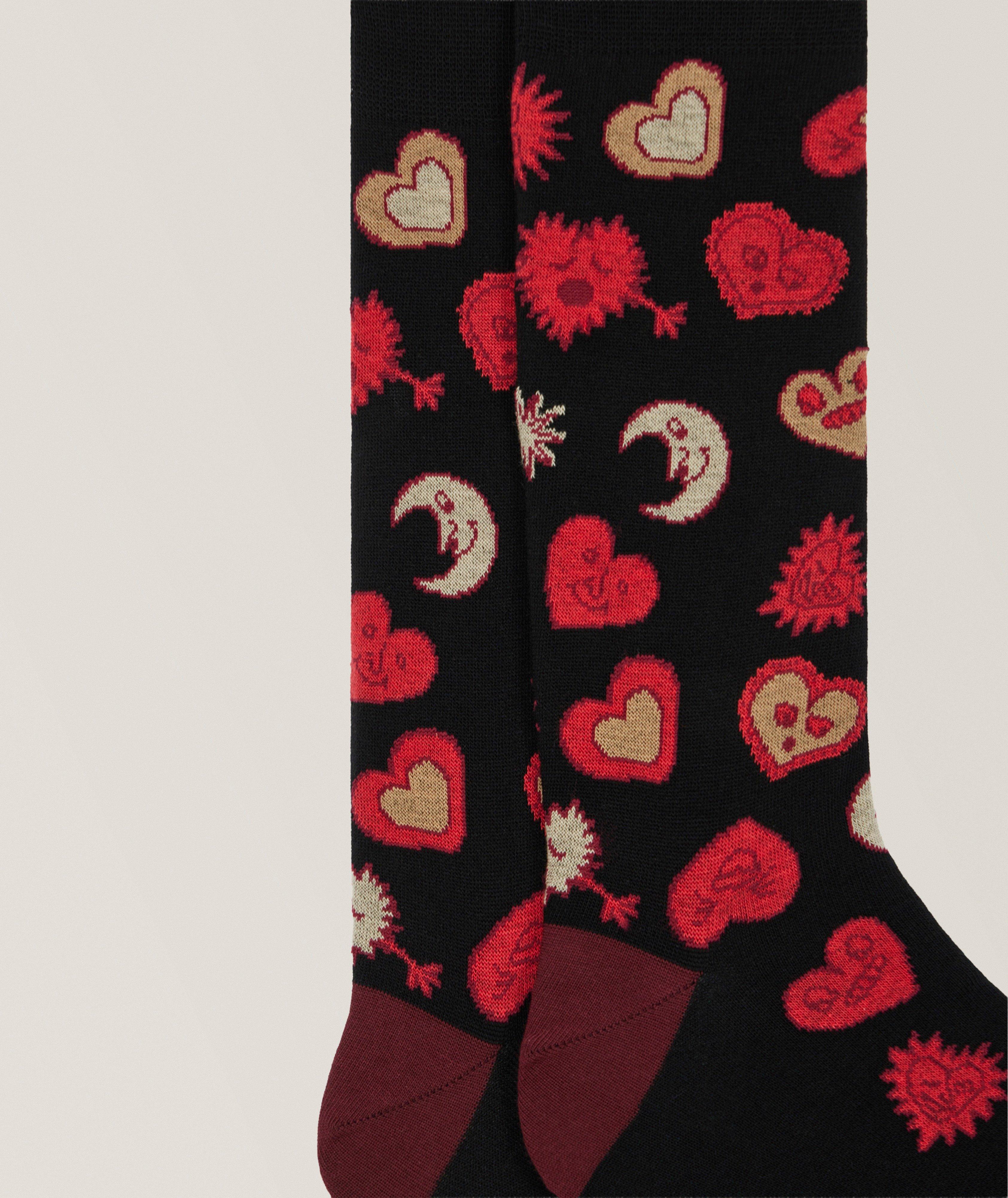 Heart & Stars Stretch-Cotton Socks  image 2