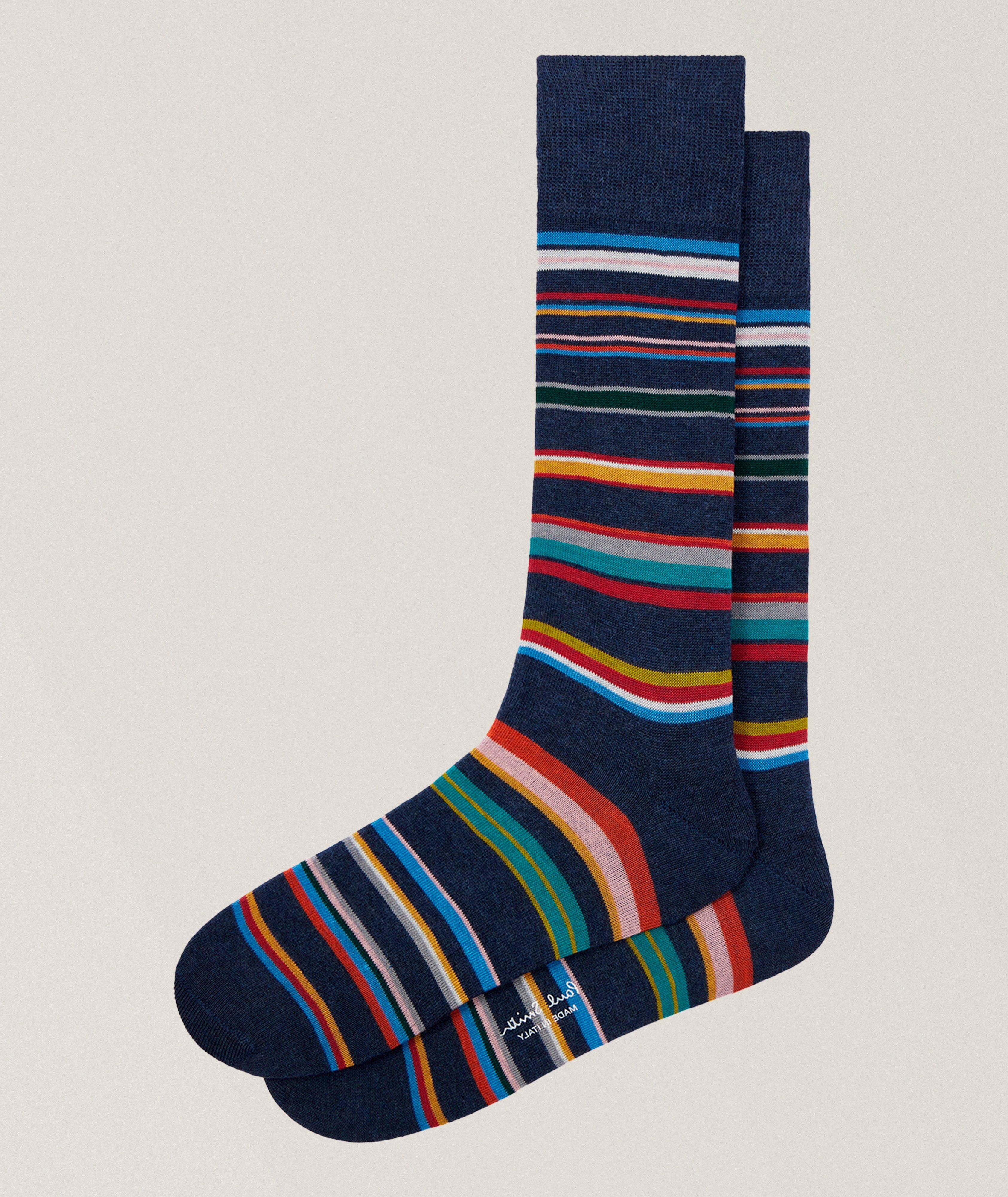 Marled Signature Striped Socks image 0