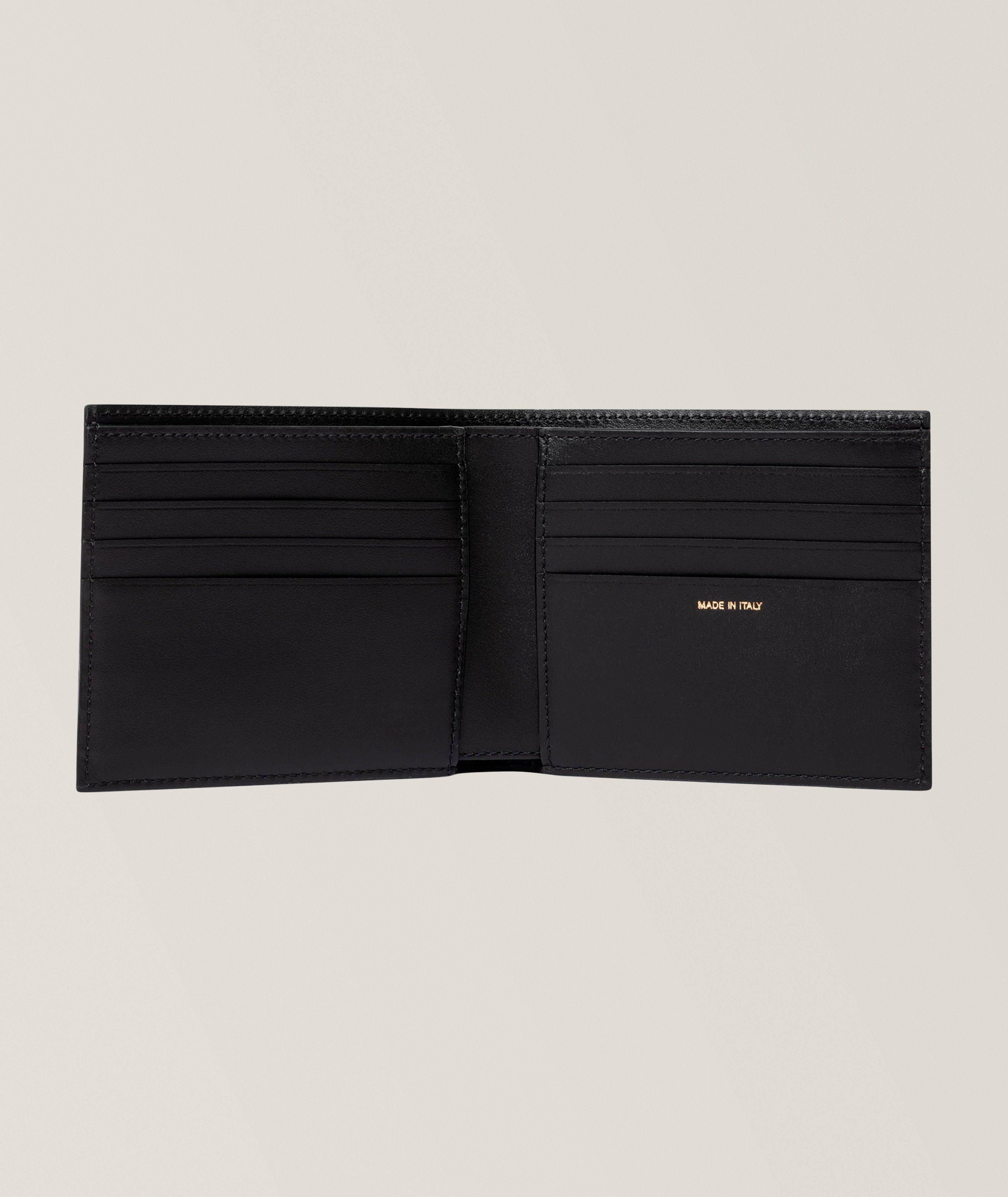 Signature Stripe Block Leather Bifold Wallet image 1