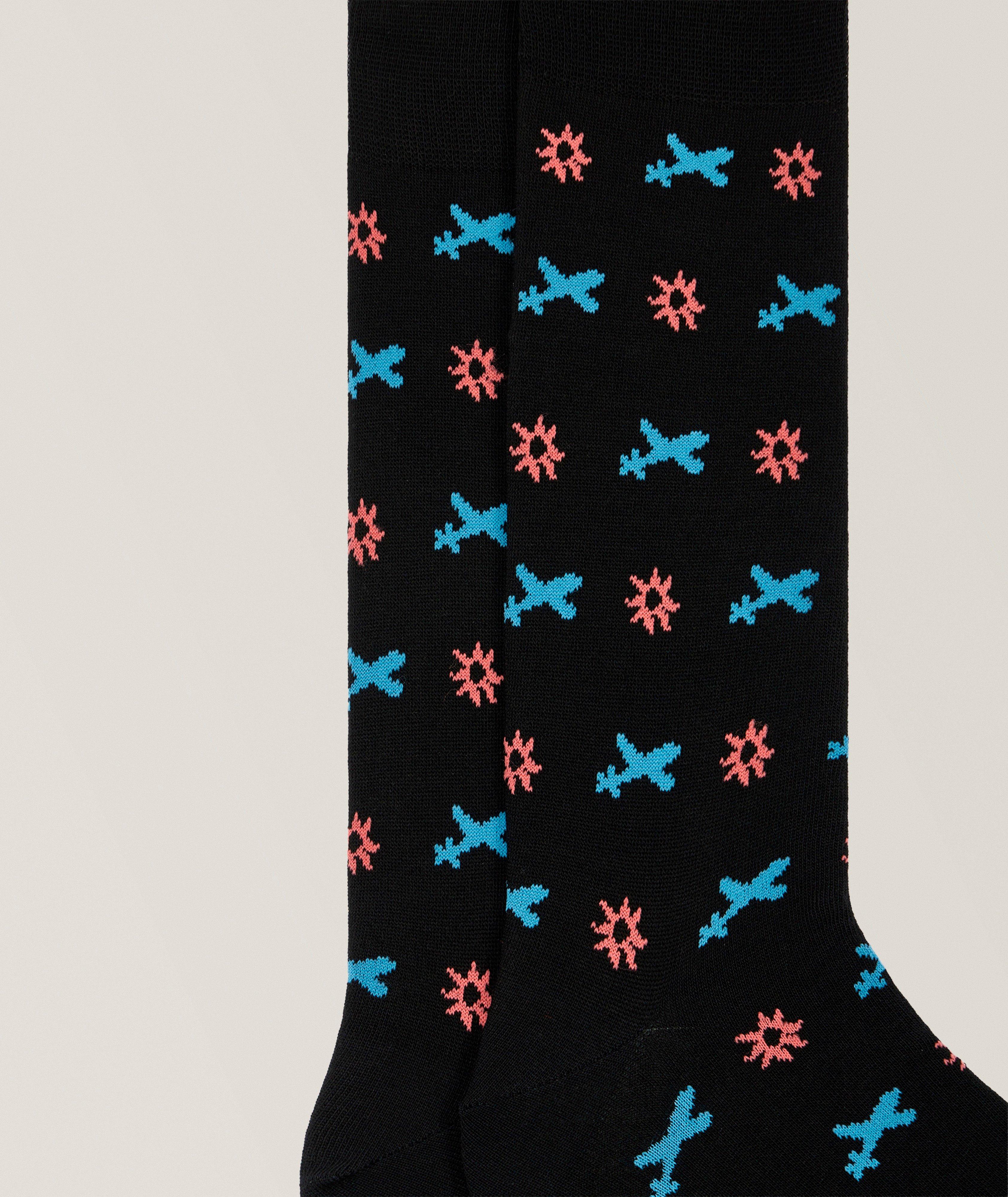 Maurice Airplane Motif Socks image 2