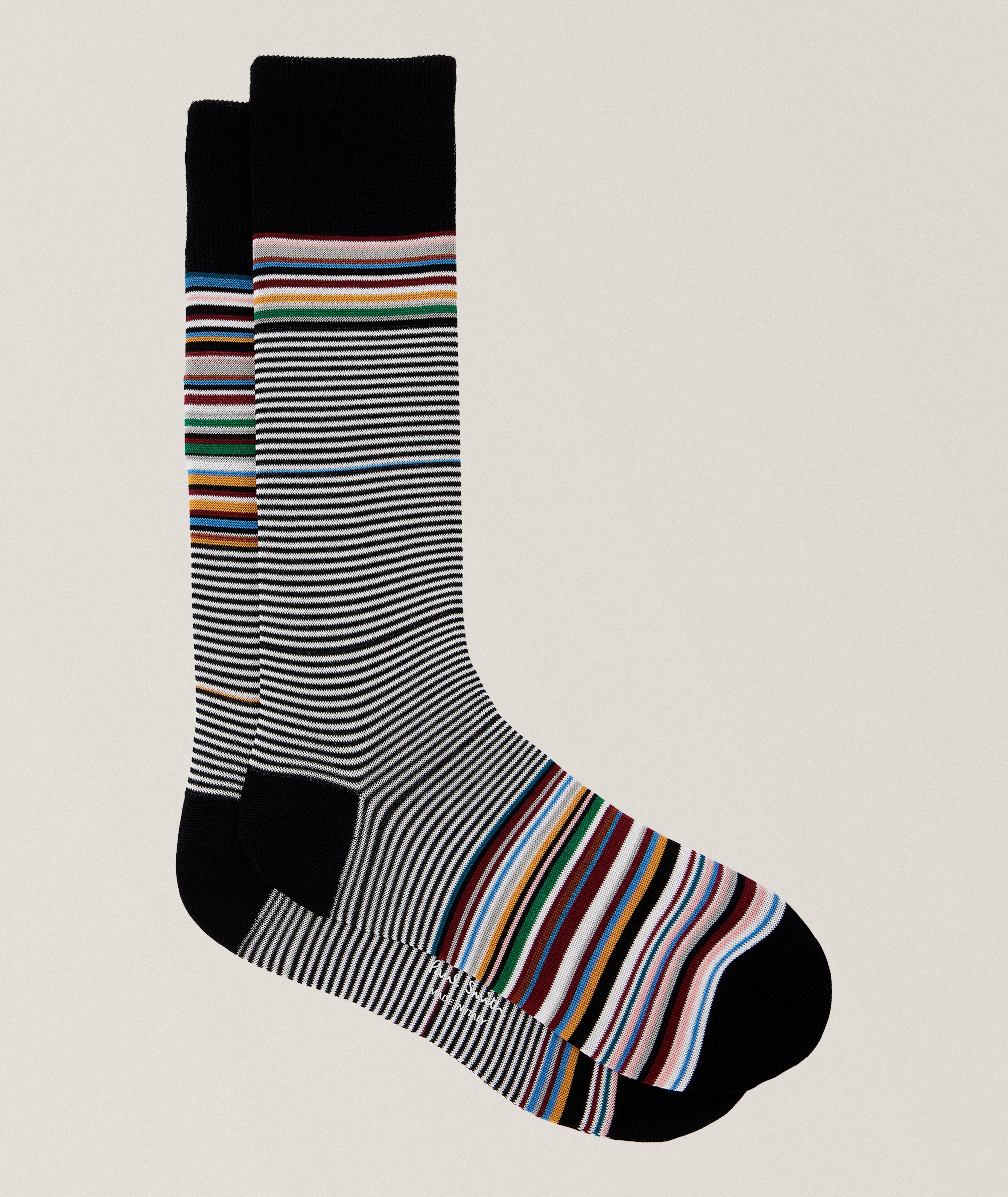 Nash Striped Cotton-Stretch Socks image 0