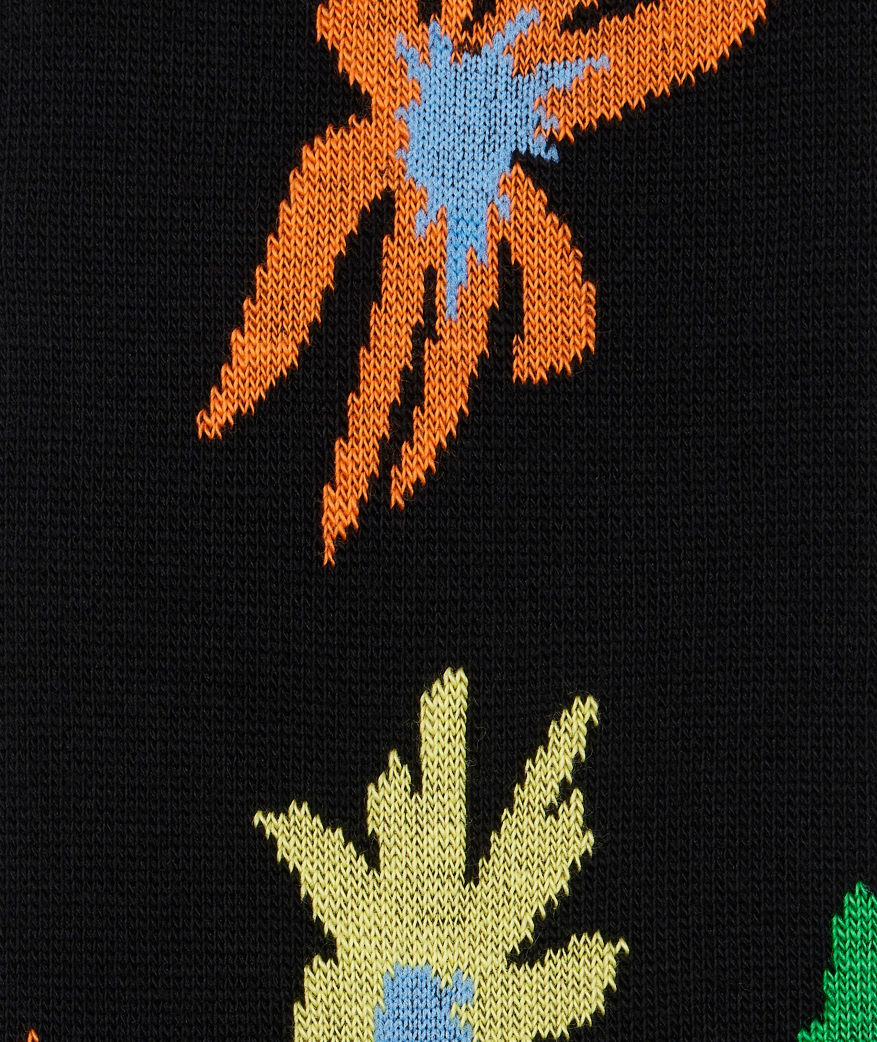 Chaussettes coton-extensible fleur désert image 1