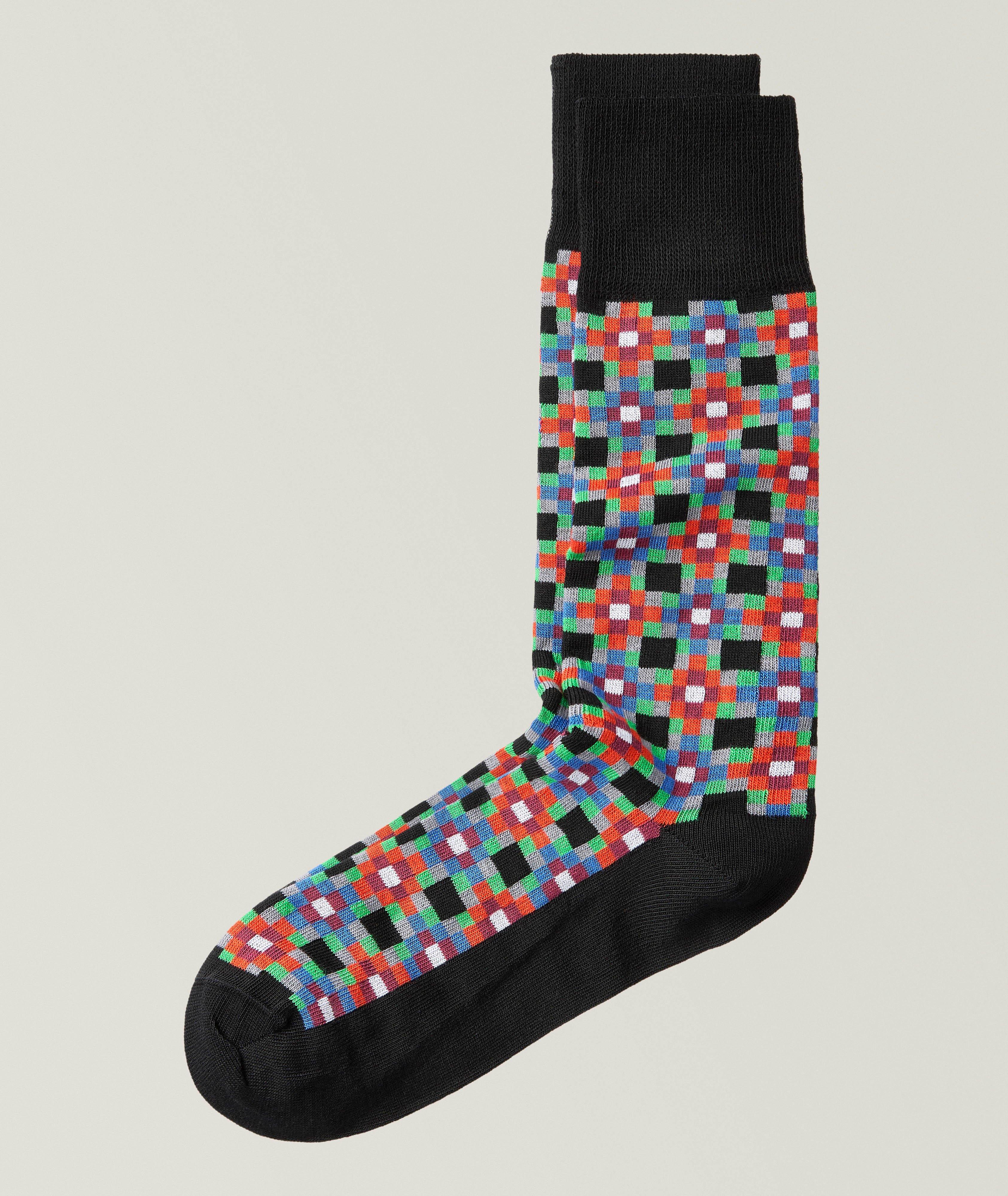 Paul Smith Nicolas Tiles Mid-Calf Socks 