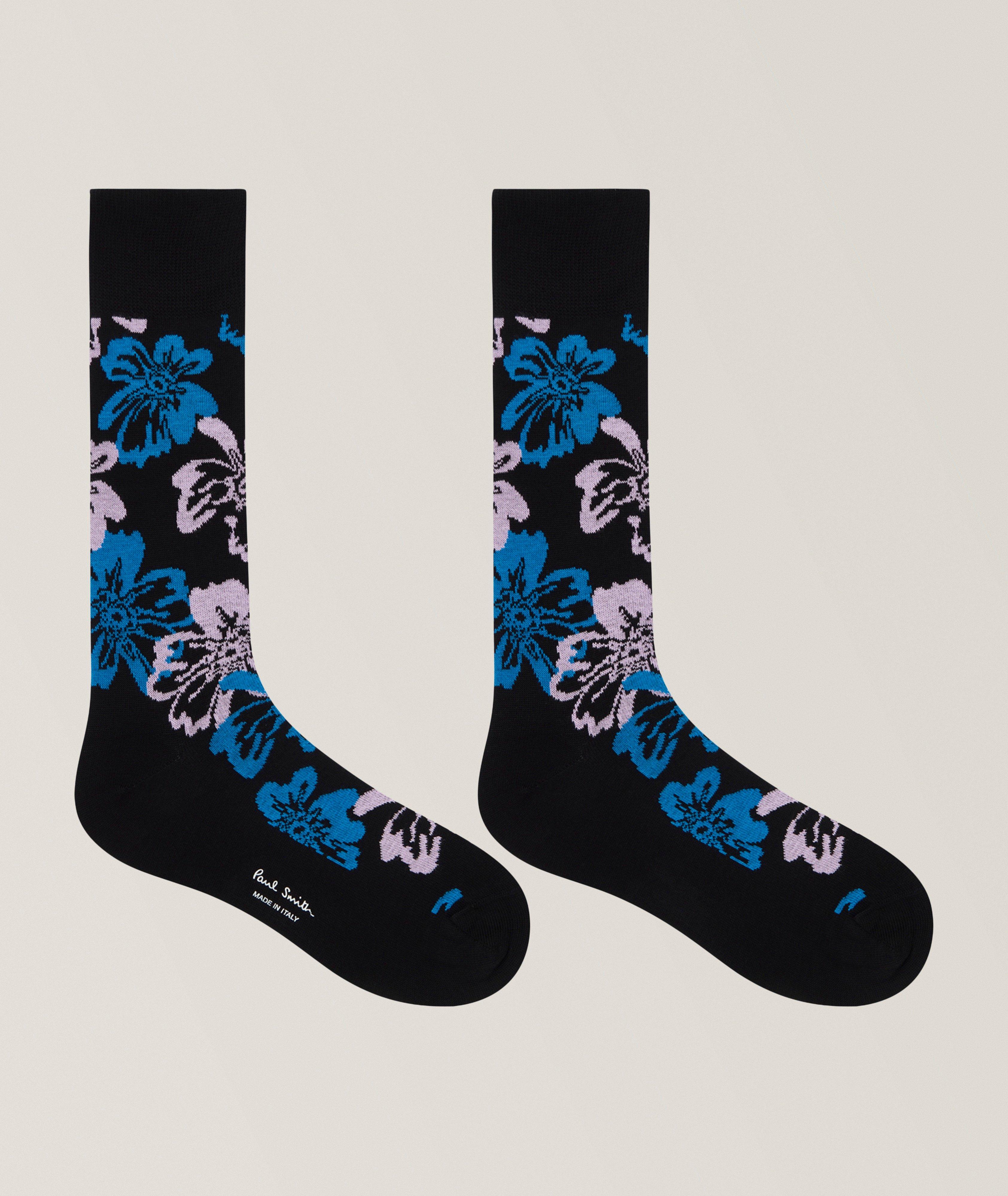 Riso Hawaiian Stretch-Cotton Socks image 1