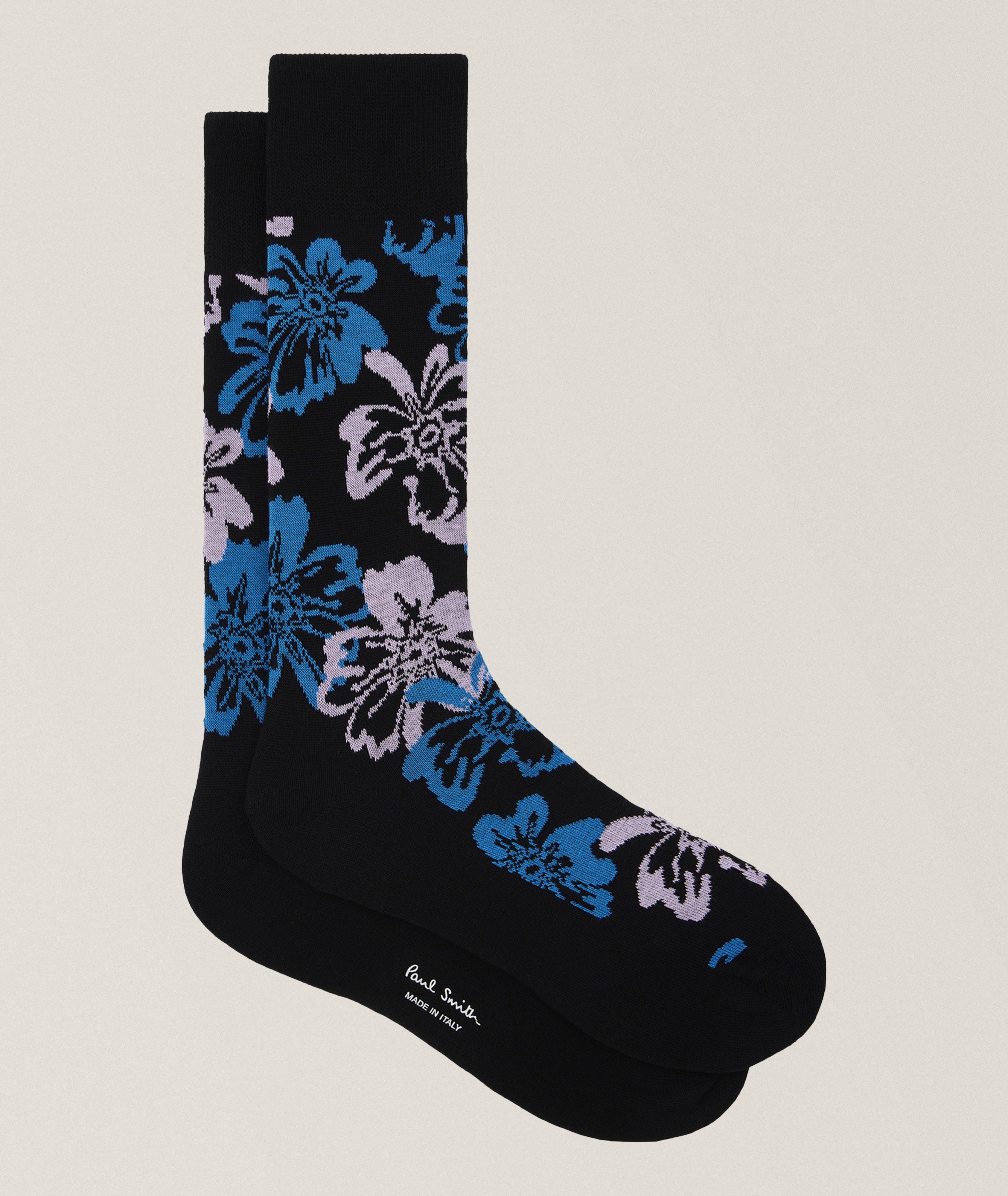 Riso Hawaiian Stretch-Cotton Socks image 0