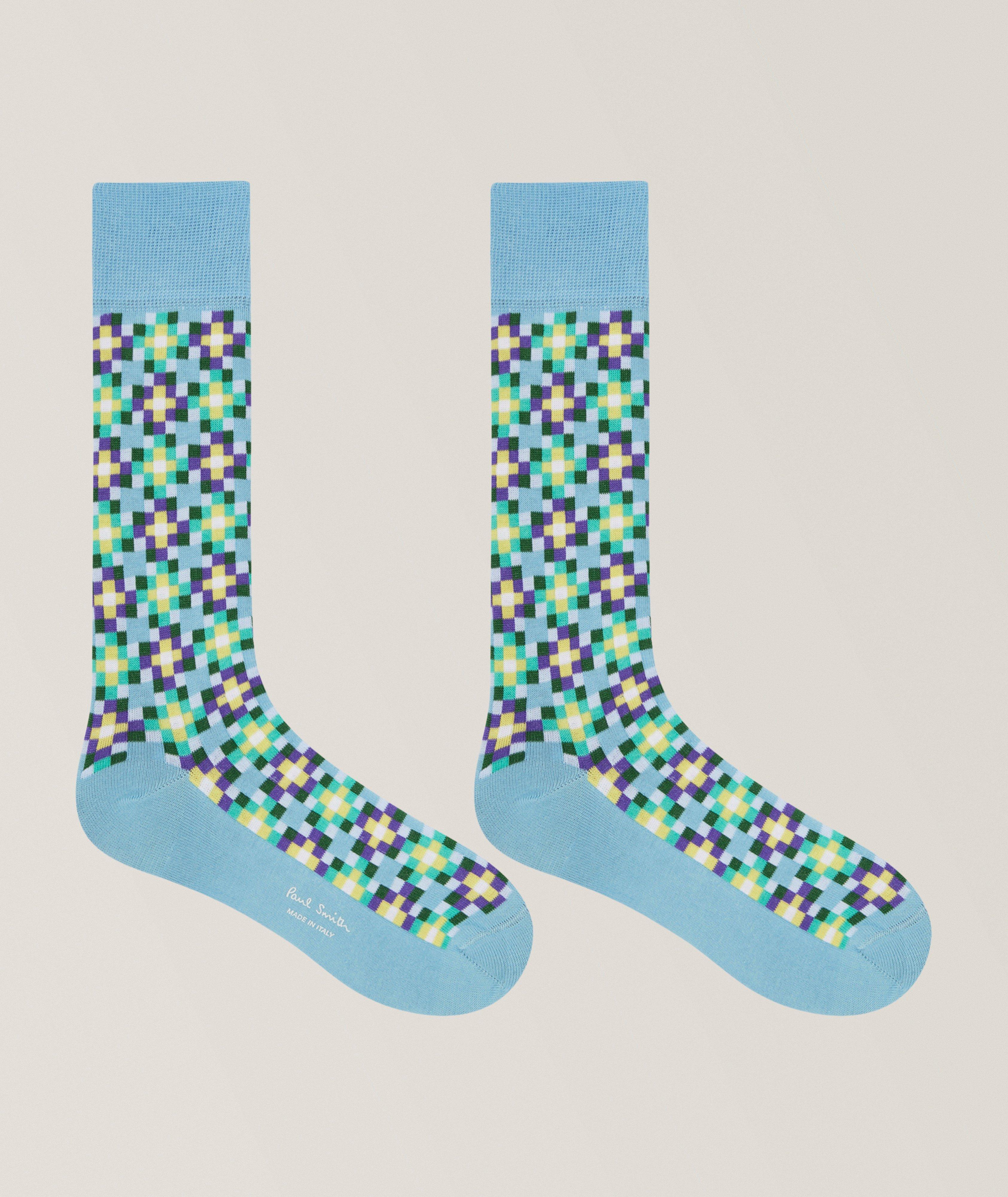 Nicolas Tiles Mid-Calf Socks  image 1