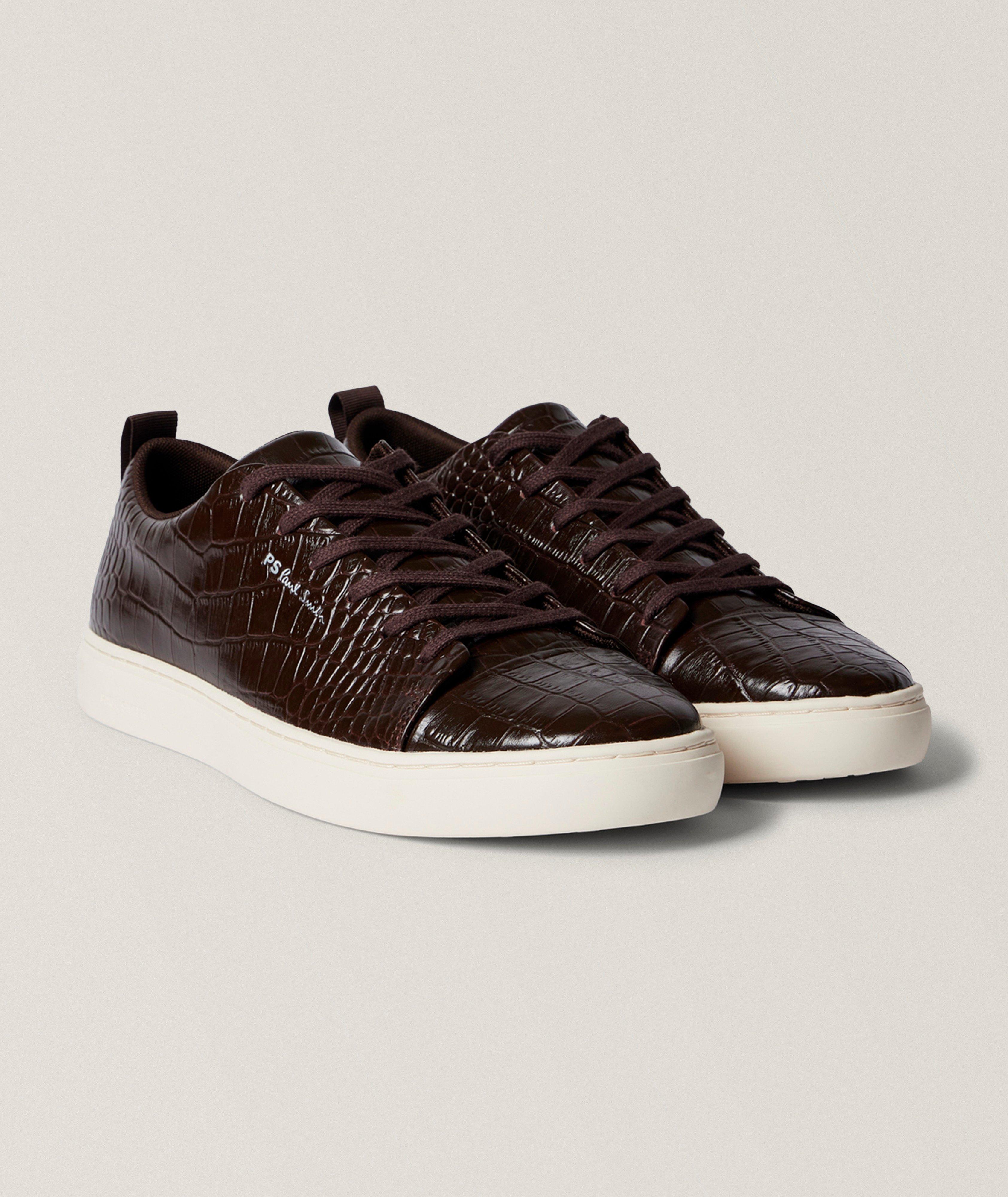 Lee Croc-Print Leather Sneakers image 3