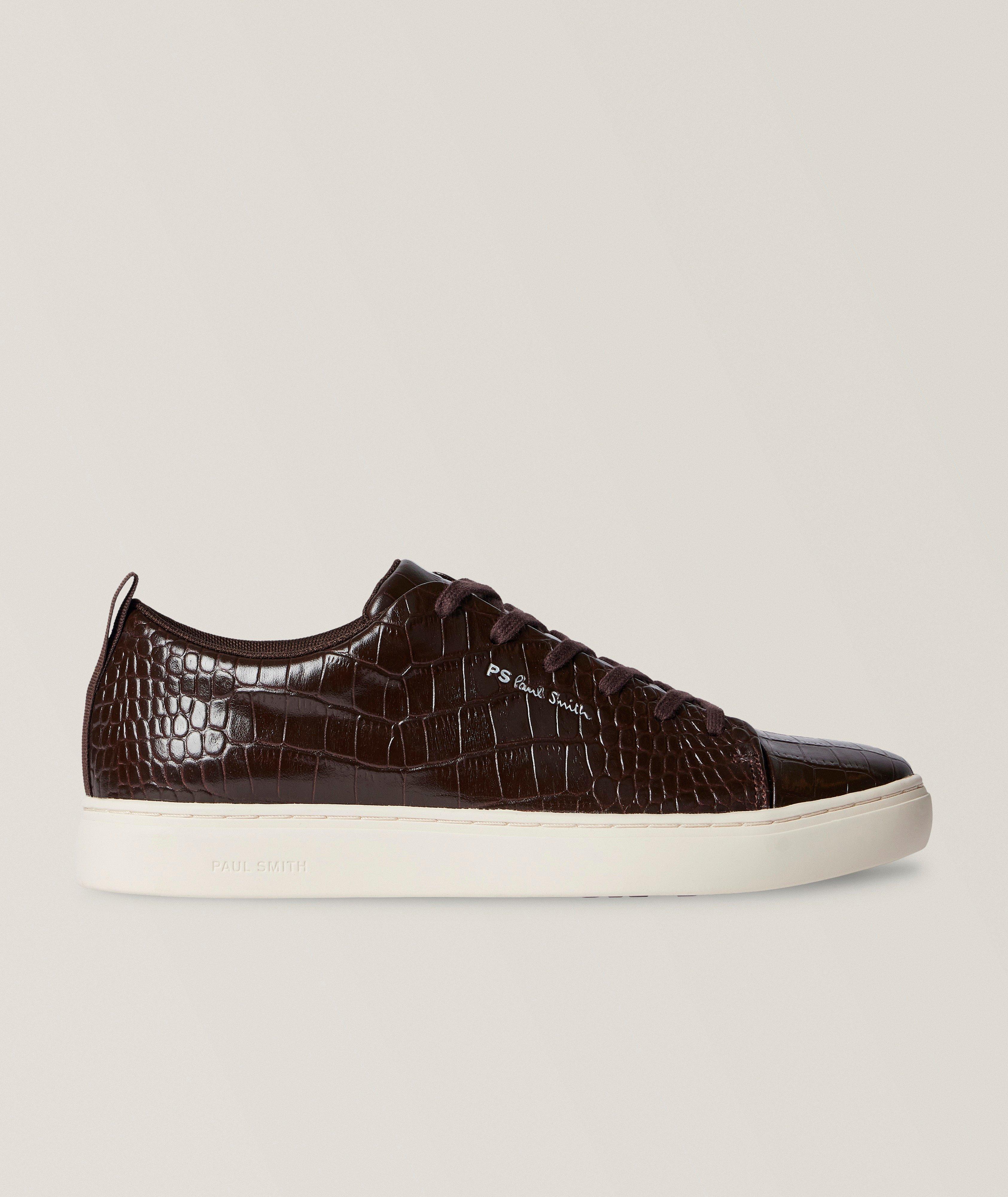 Lee Croc-Print Leather Sneakers image 0