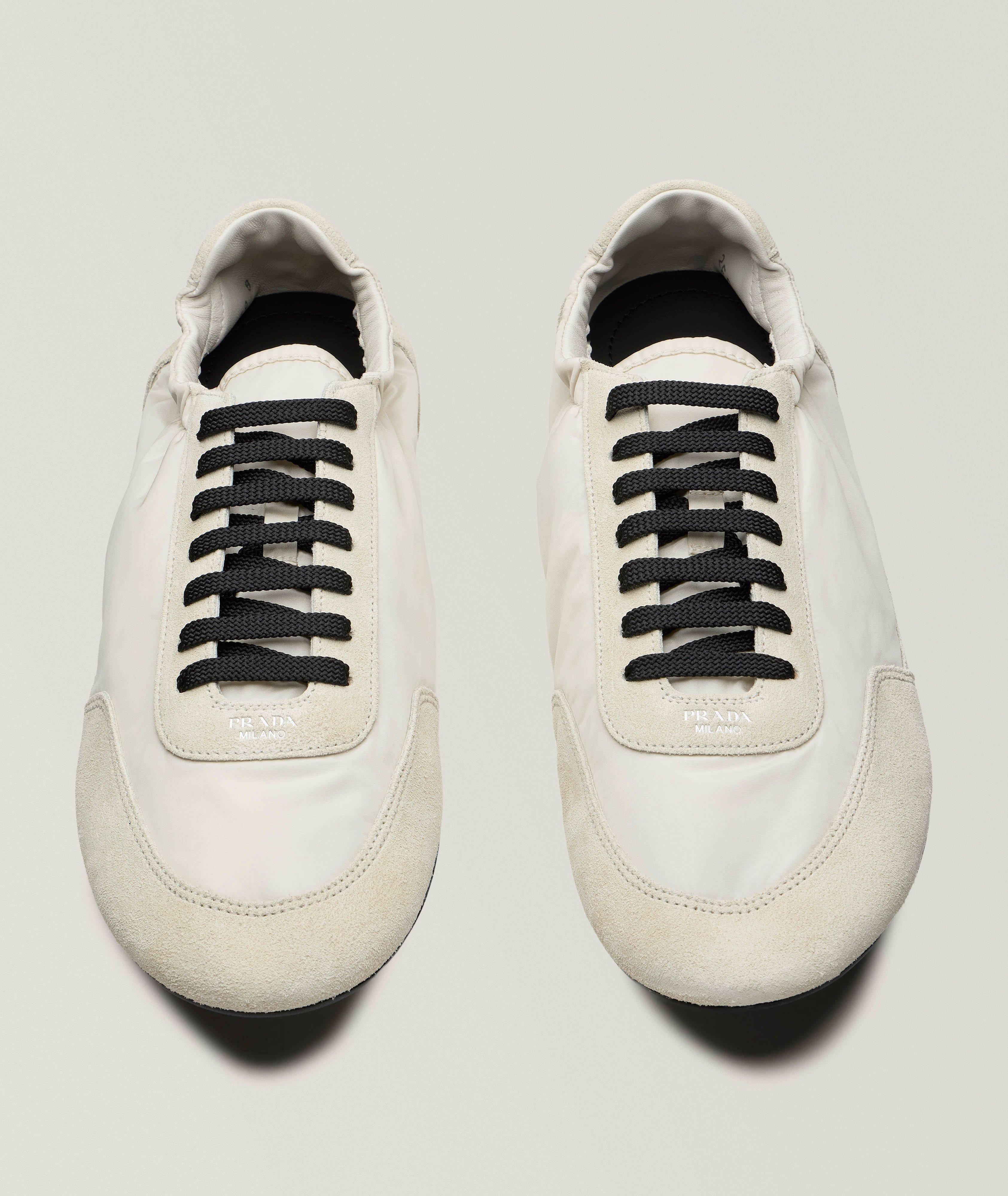 Collapse Re-Nylon & Suede Elasticized Sneakers image 1