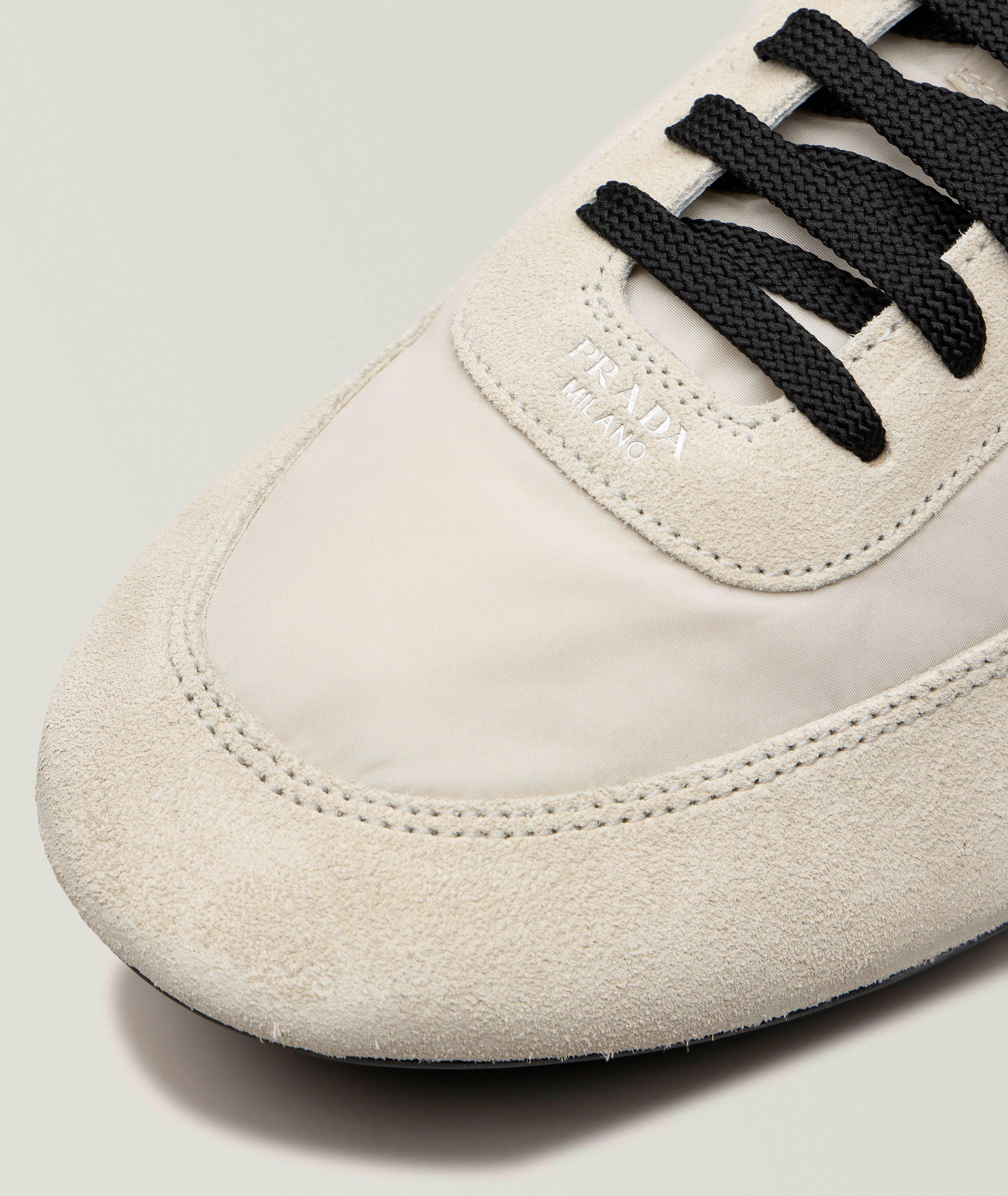 Collapse Re-Nylon & Suede Elasticized Sneakers image 2