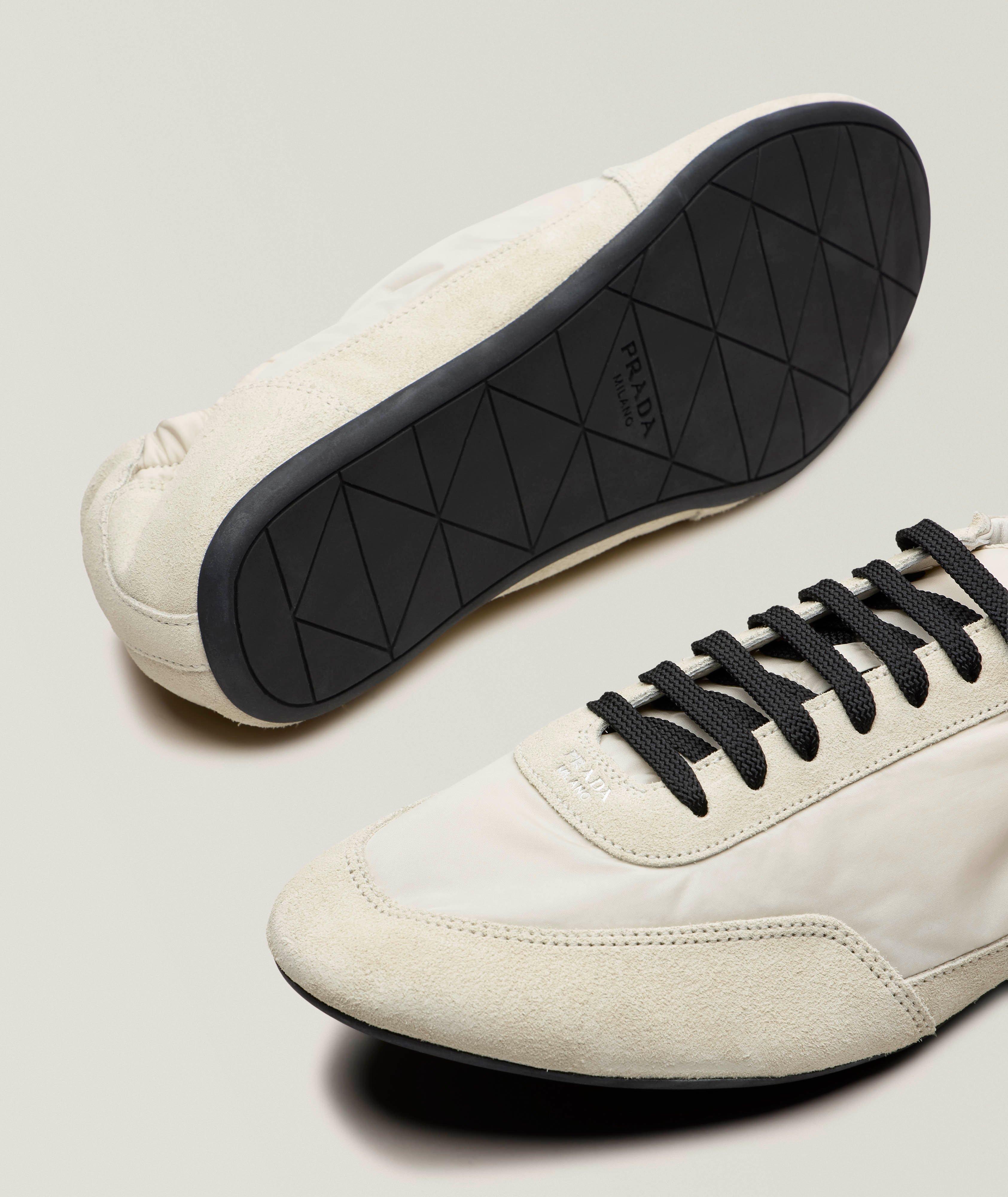Collapse Re-Nylon & Suede Elasticized Sneakers image 3