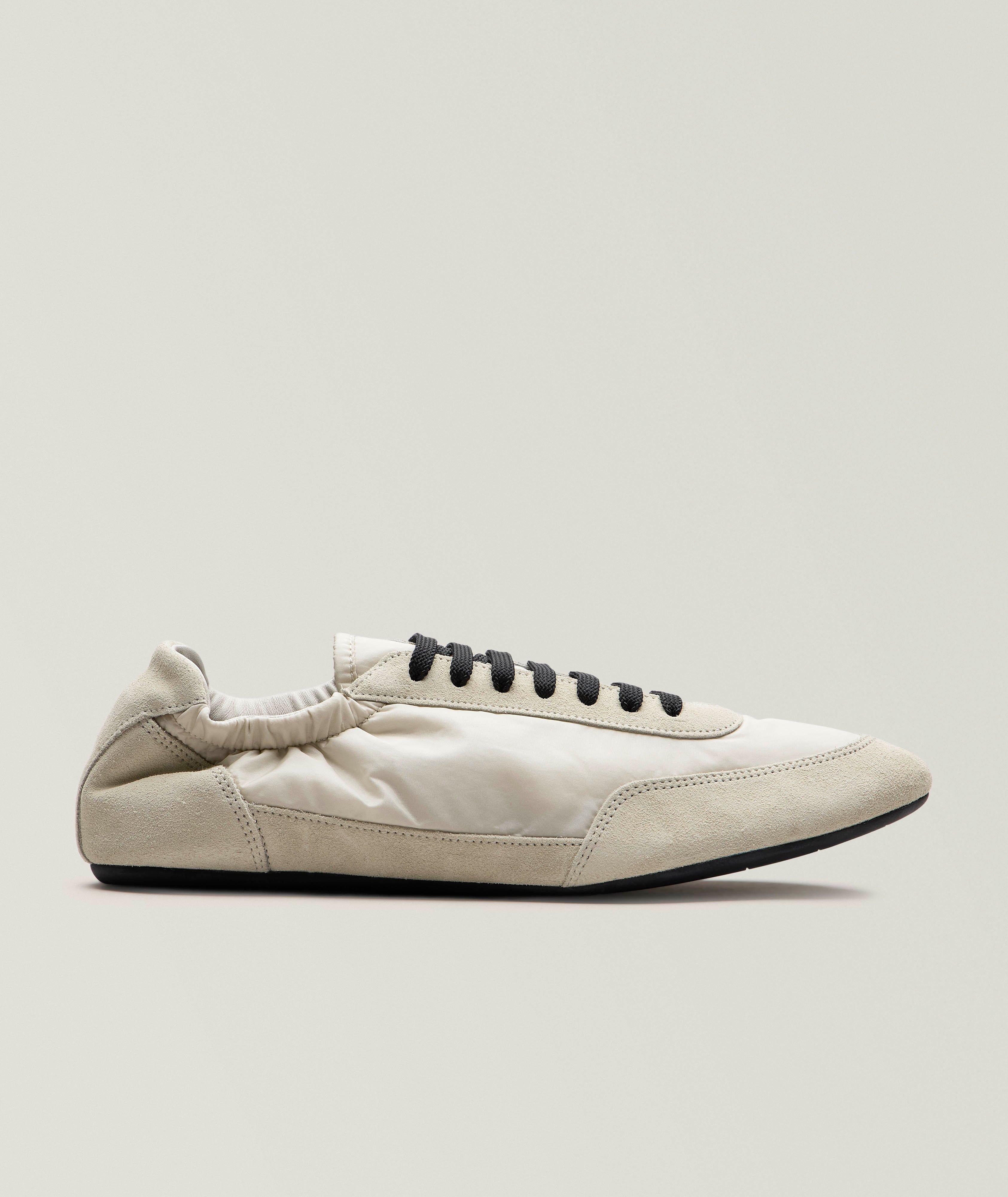 Collapse Re-Nylon & Suede Elasticized Sneakers image 0
