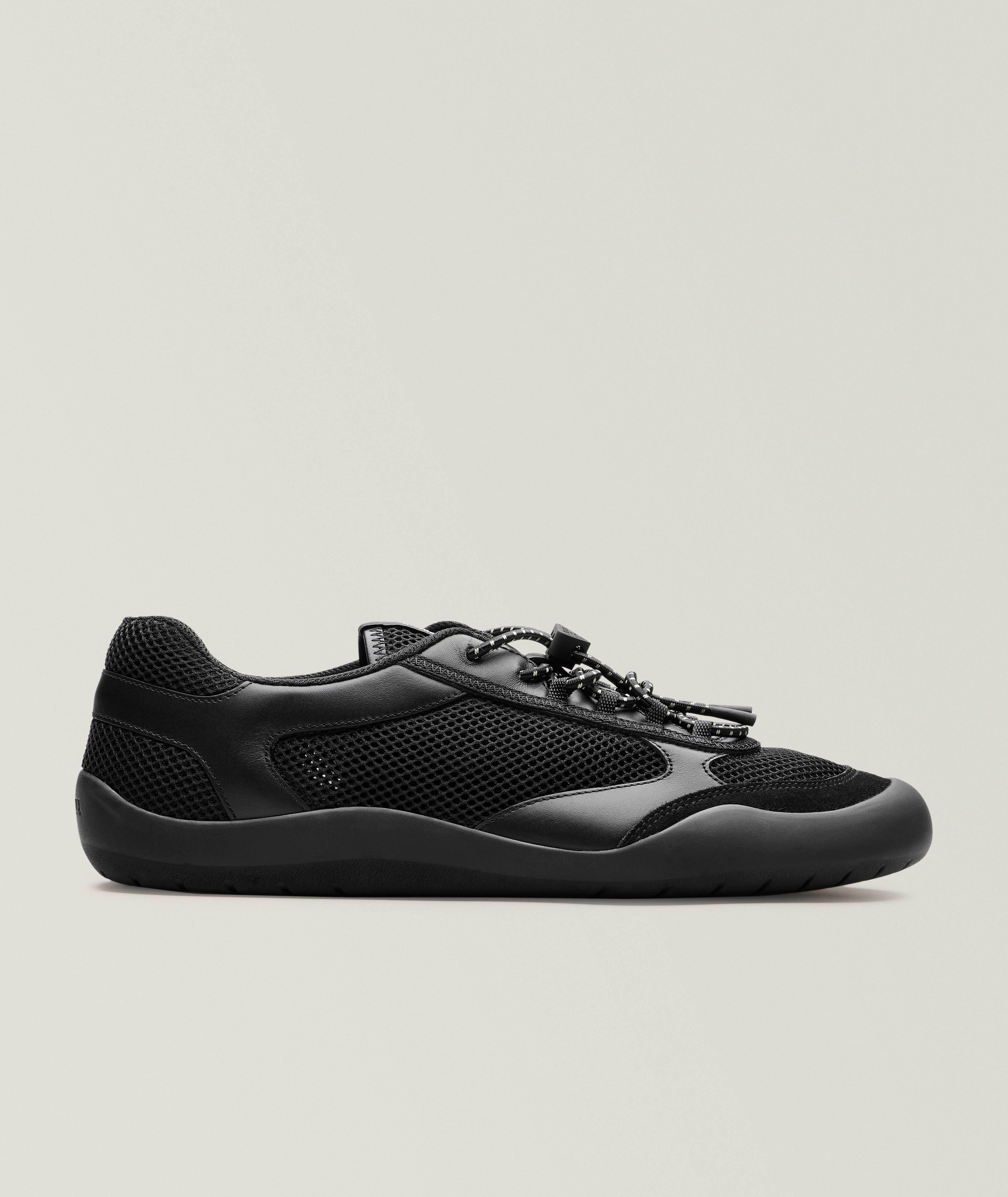 Prada Speedrock Leather & Mesh Sneakers