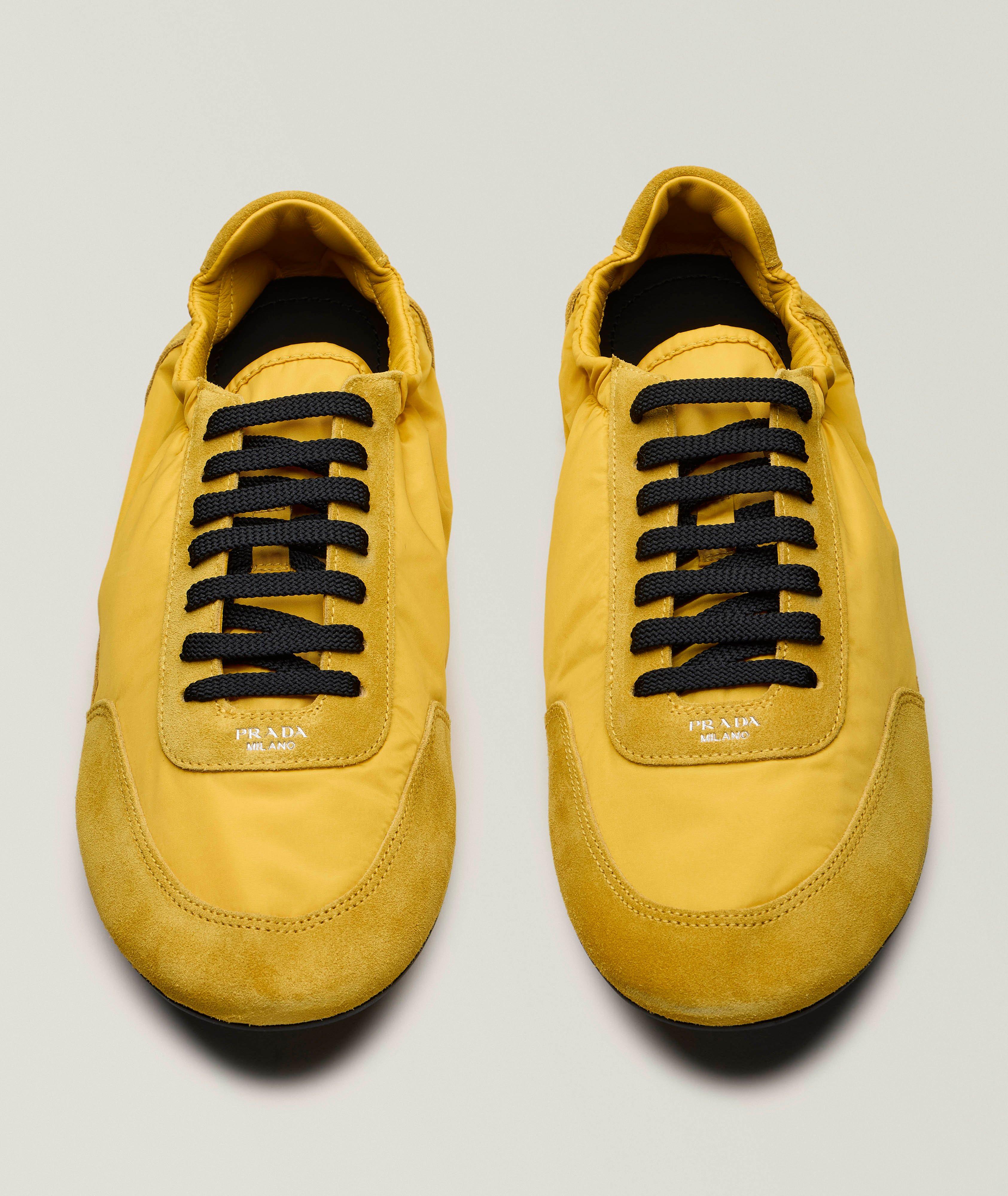 Collapse Re-Nylon & Suede Elasticized Sneakers image 1