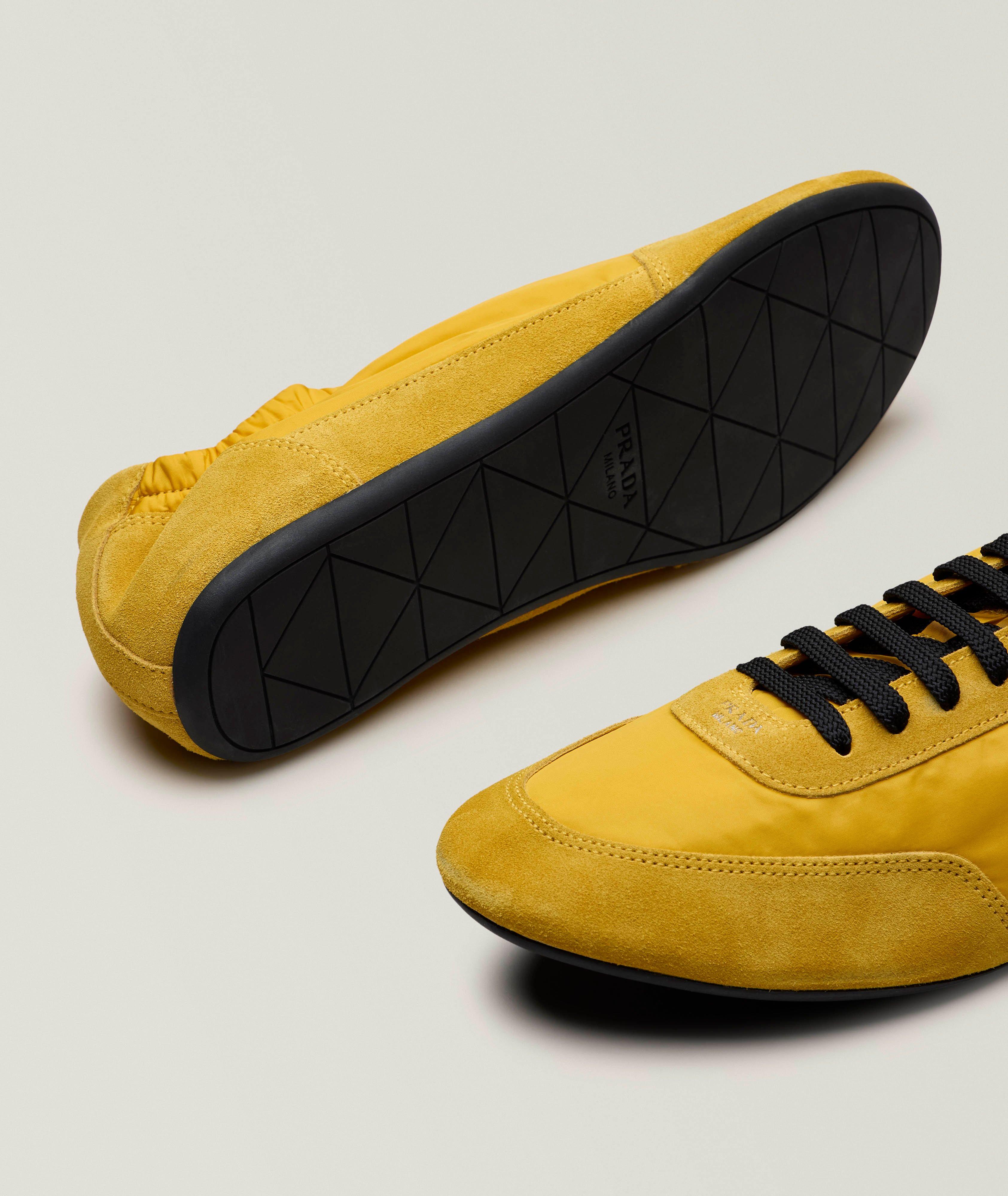 Collapse Re-Nylon & Suede Elasticized Sneakers image 3