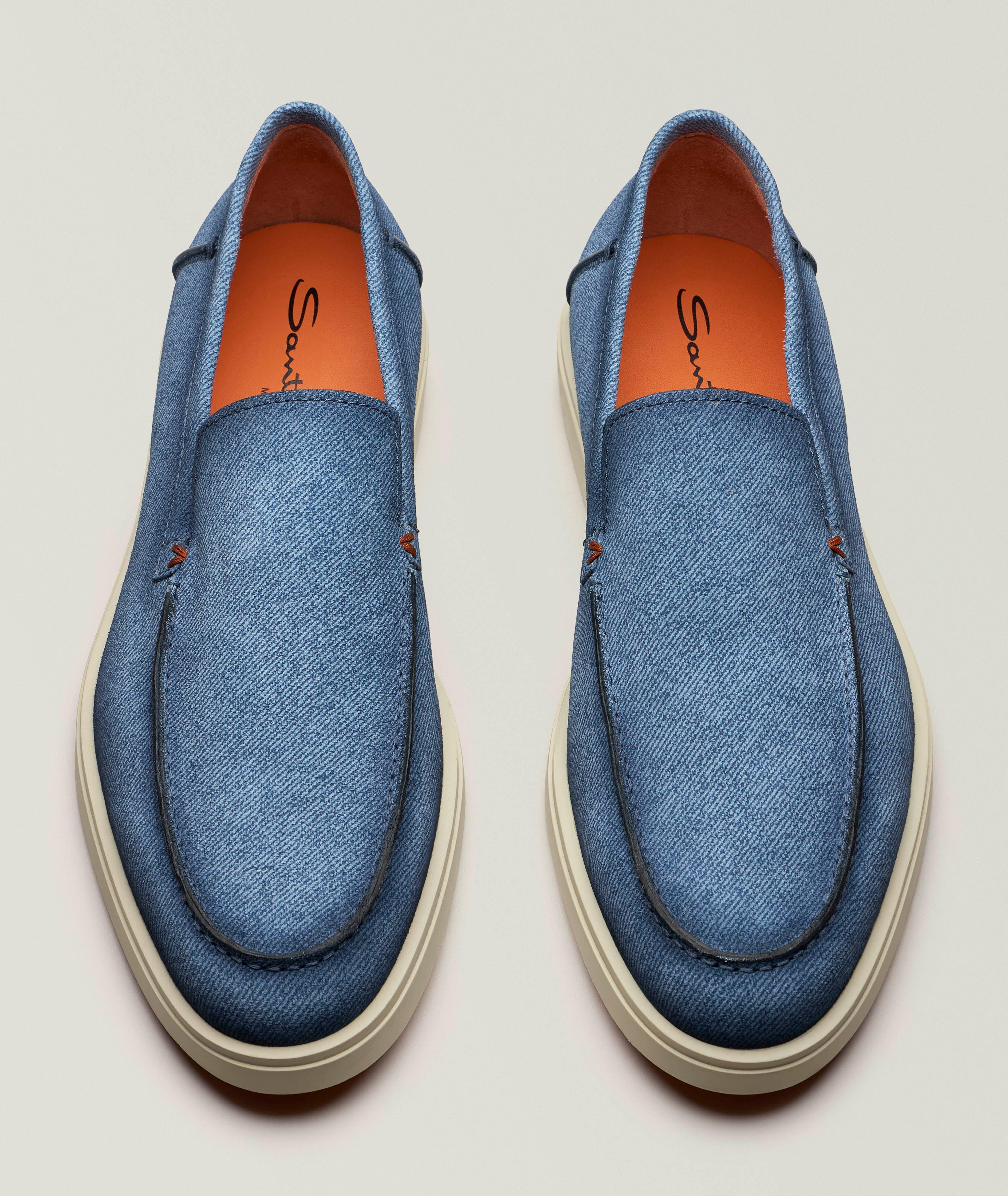 Mocassins en suède effet denim Botanist image 1