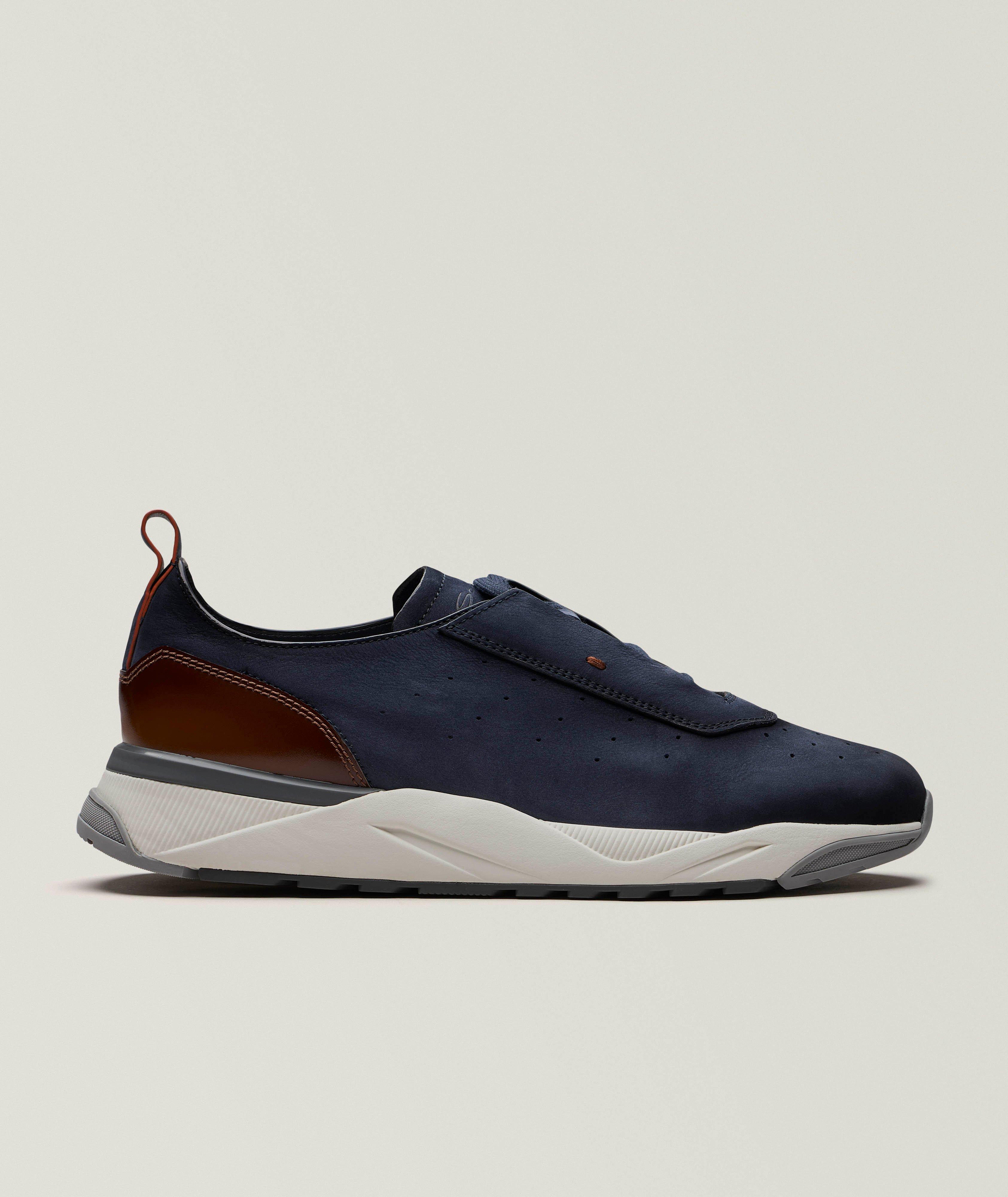 Soft Burnished Suede Sneakers image 0