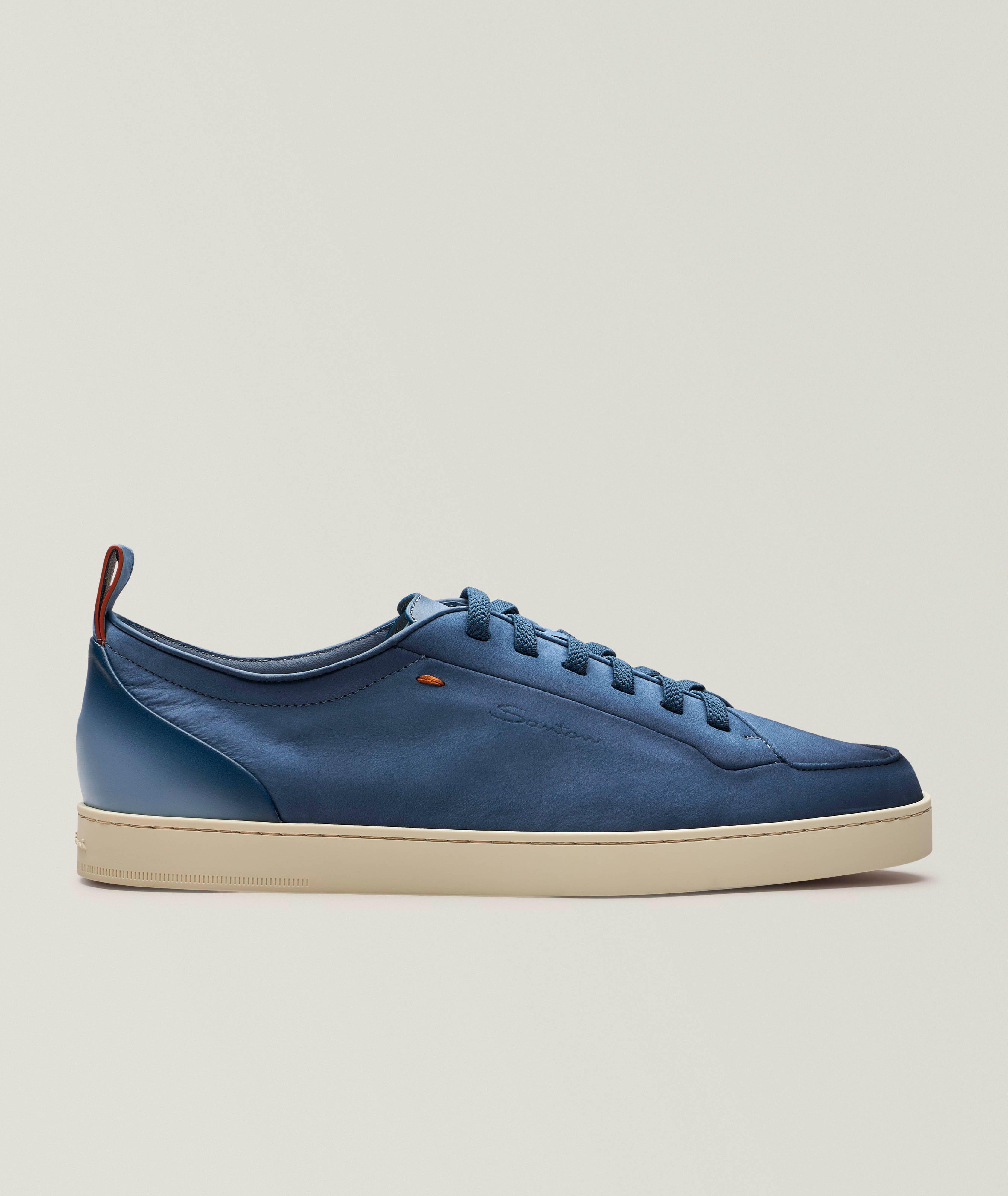 Santoni Off-Duty Suede & Leather Sneakers | Sneakers | Harry Rosen