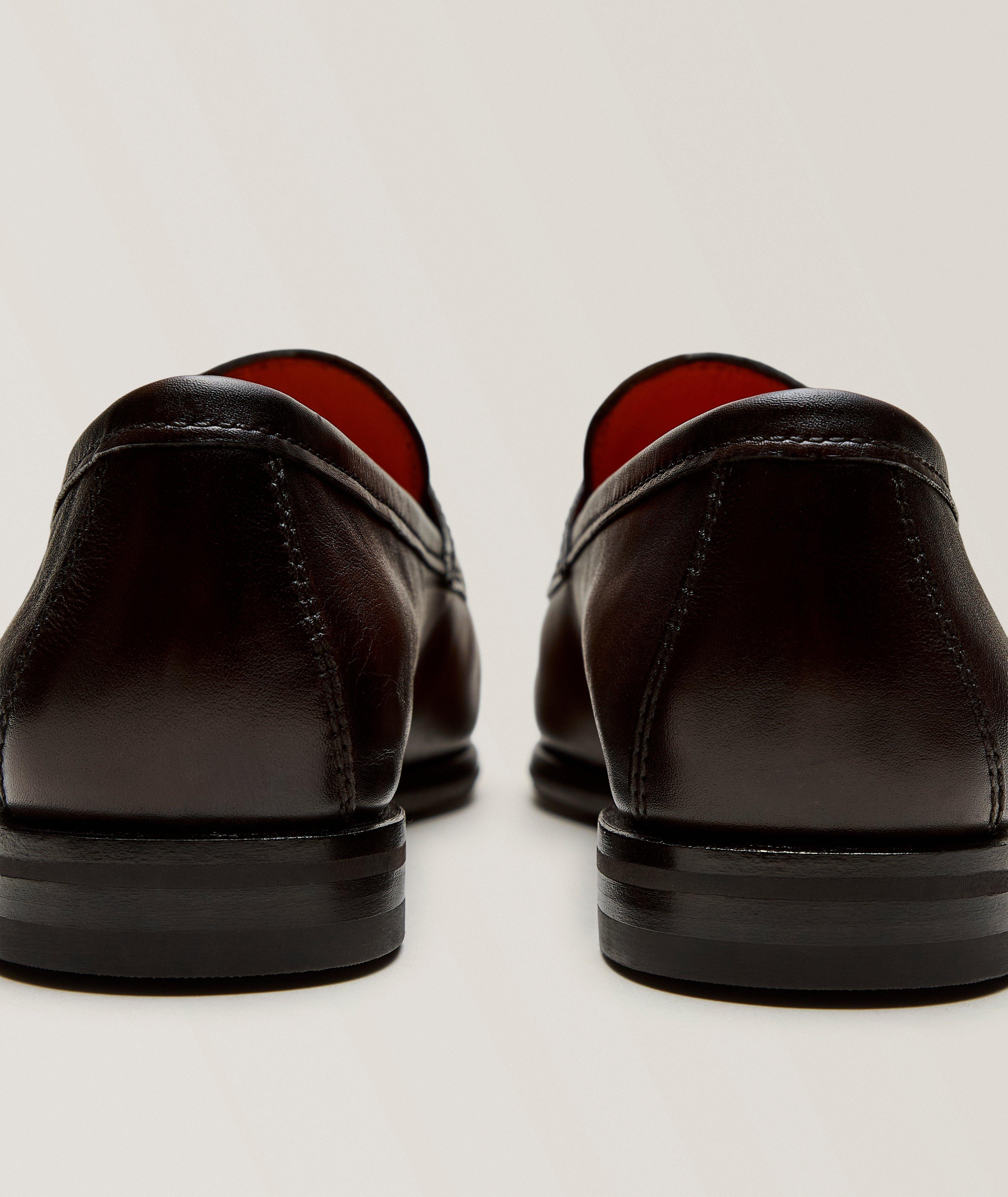Carlo Burnished Leather Penny Loafers image 2