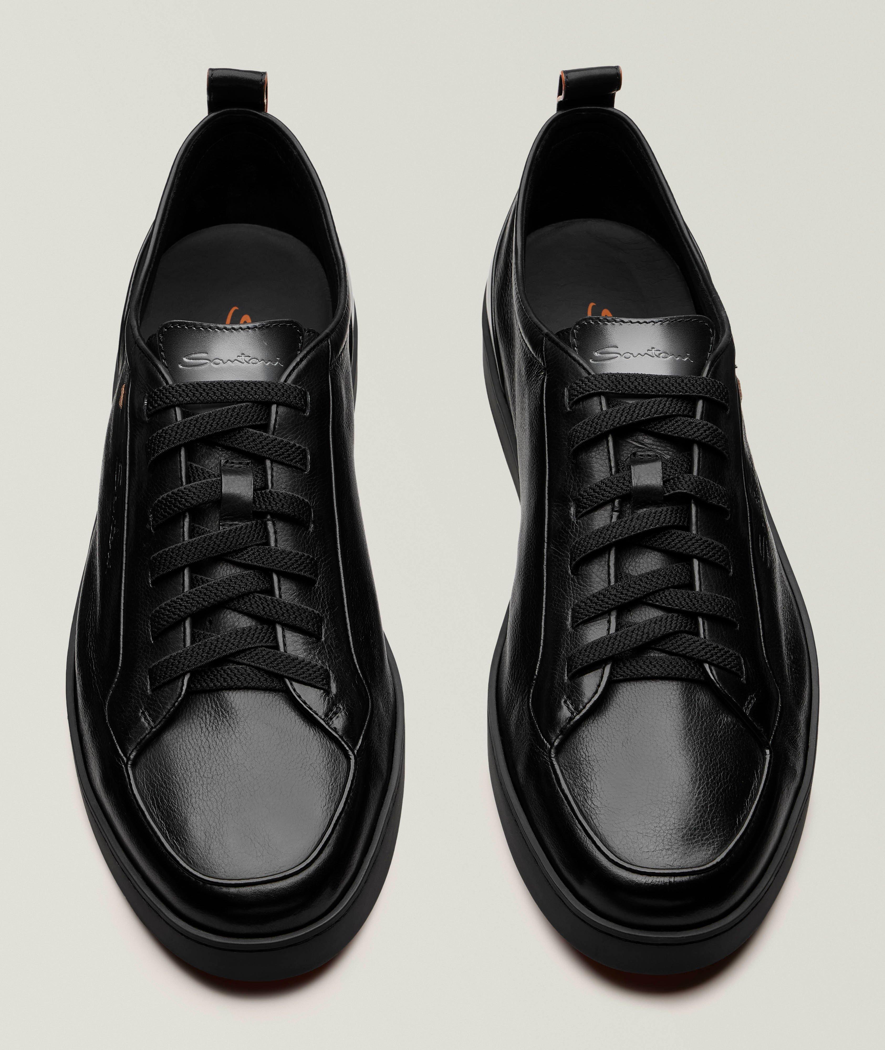 Off-Duty Soft Suede & Leather Sneakers image 1