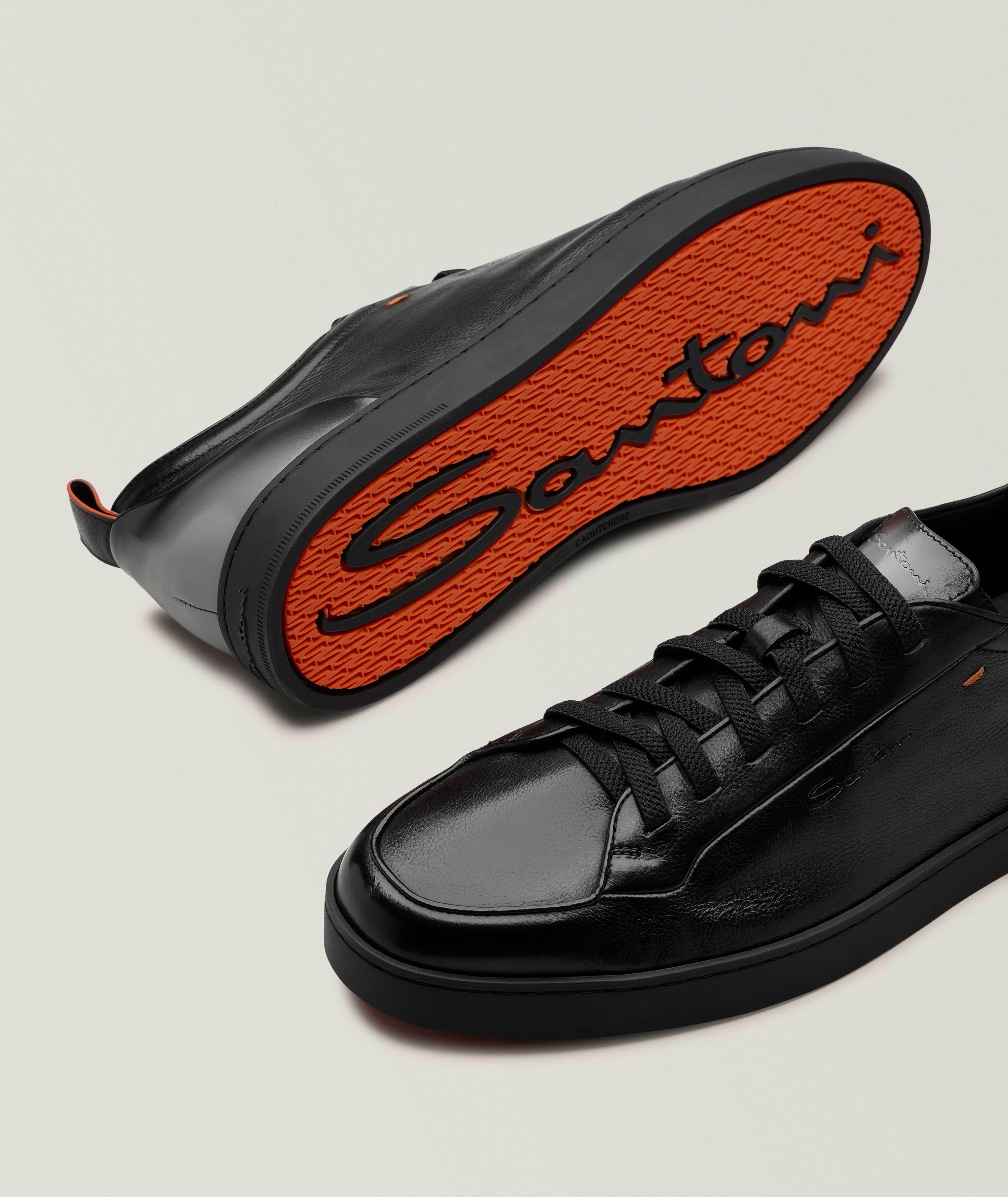 Off-Duty Soft Suede & Leather Sneakers image 3
