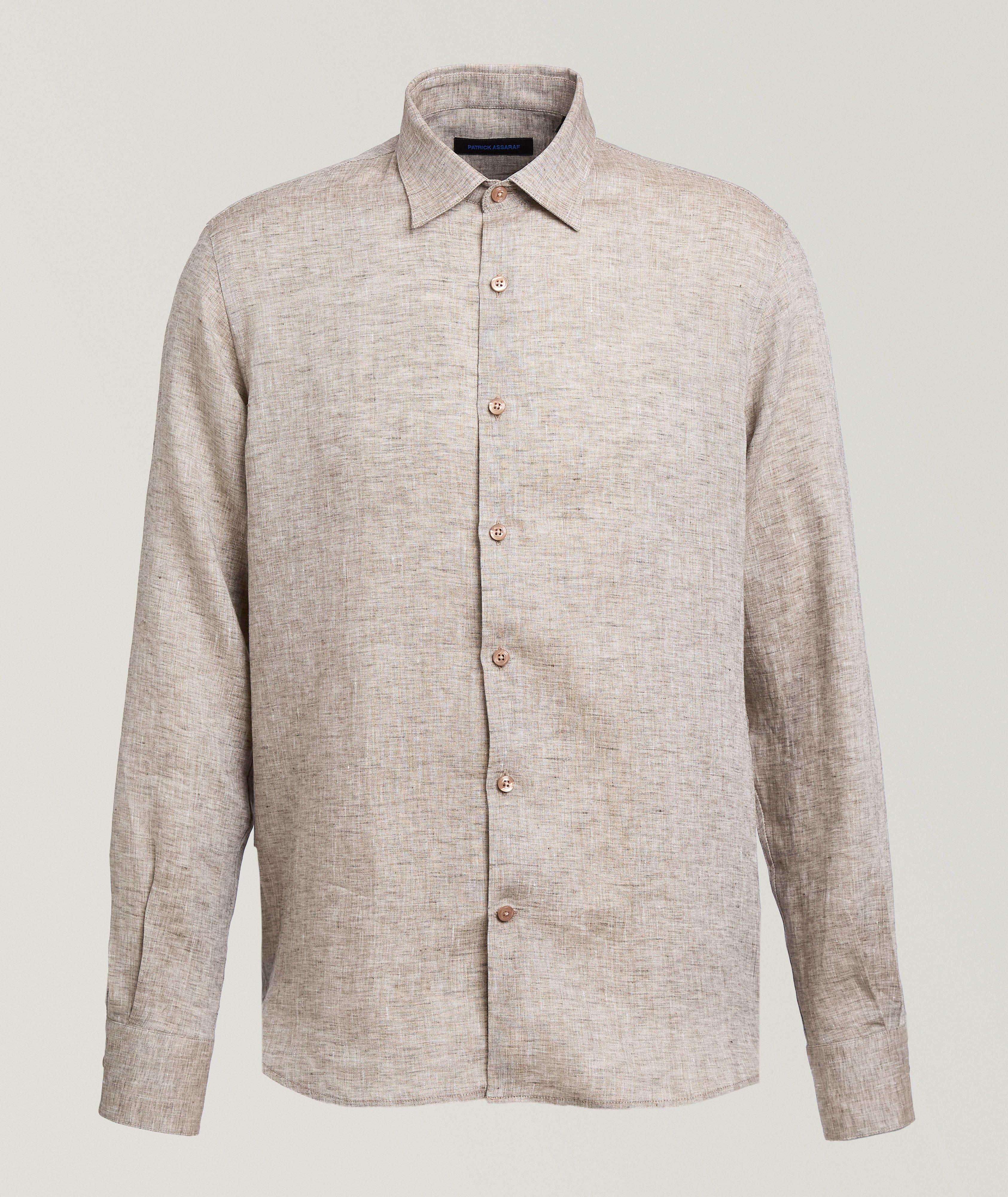 Patrick Assaraf Linen Casual Shirt