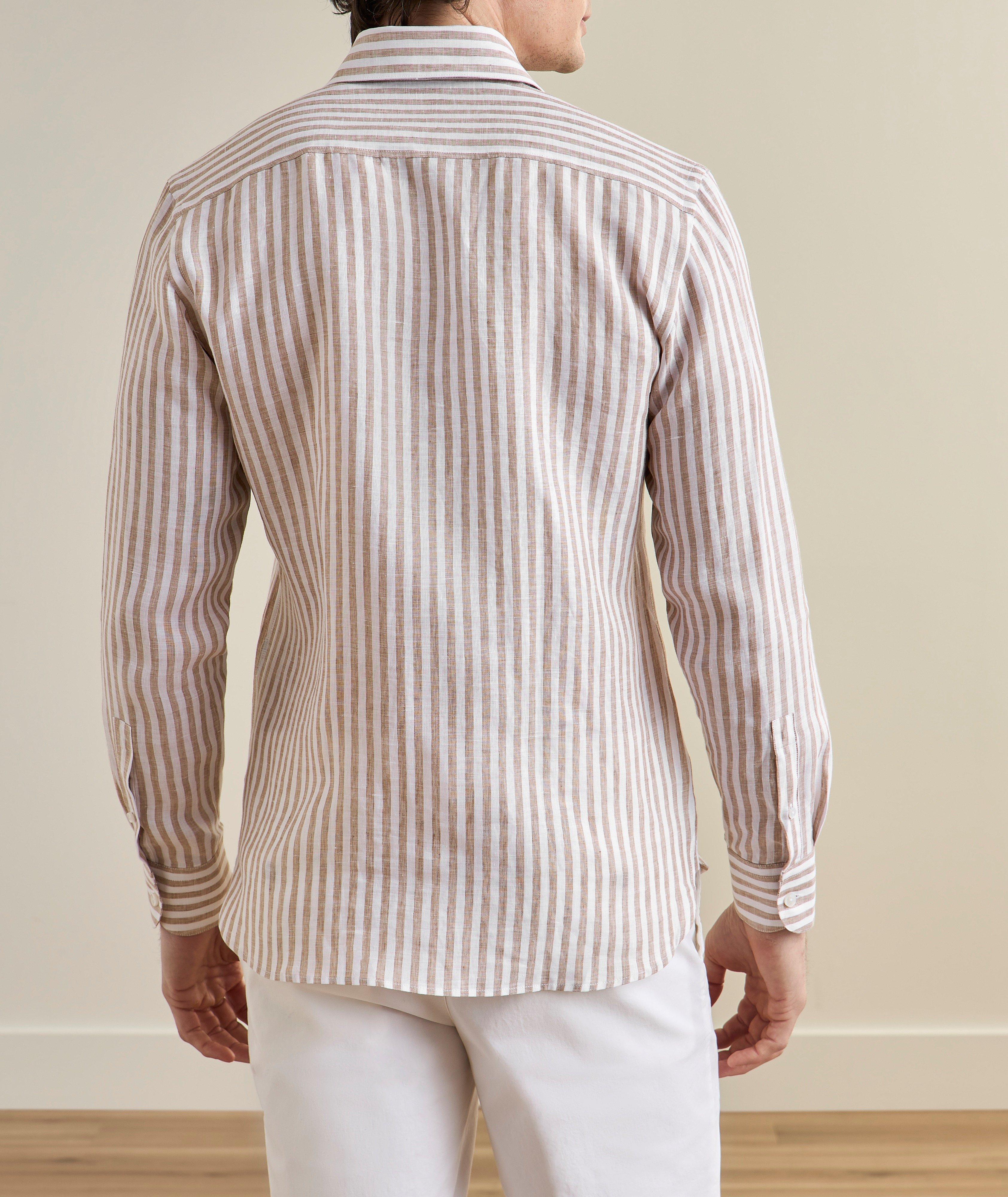 Chemise lin à rayures Bengal image 2