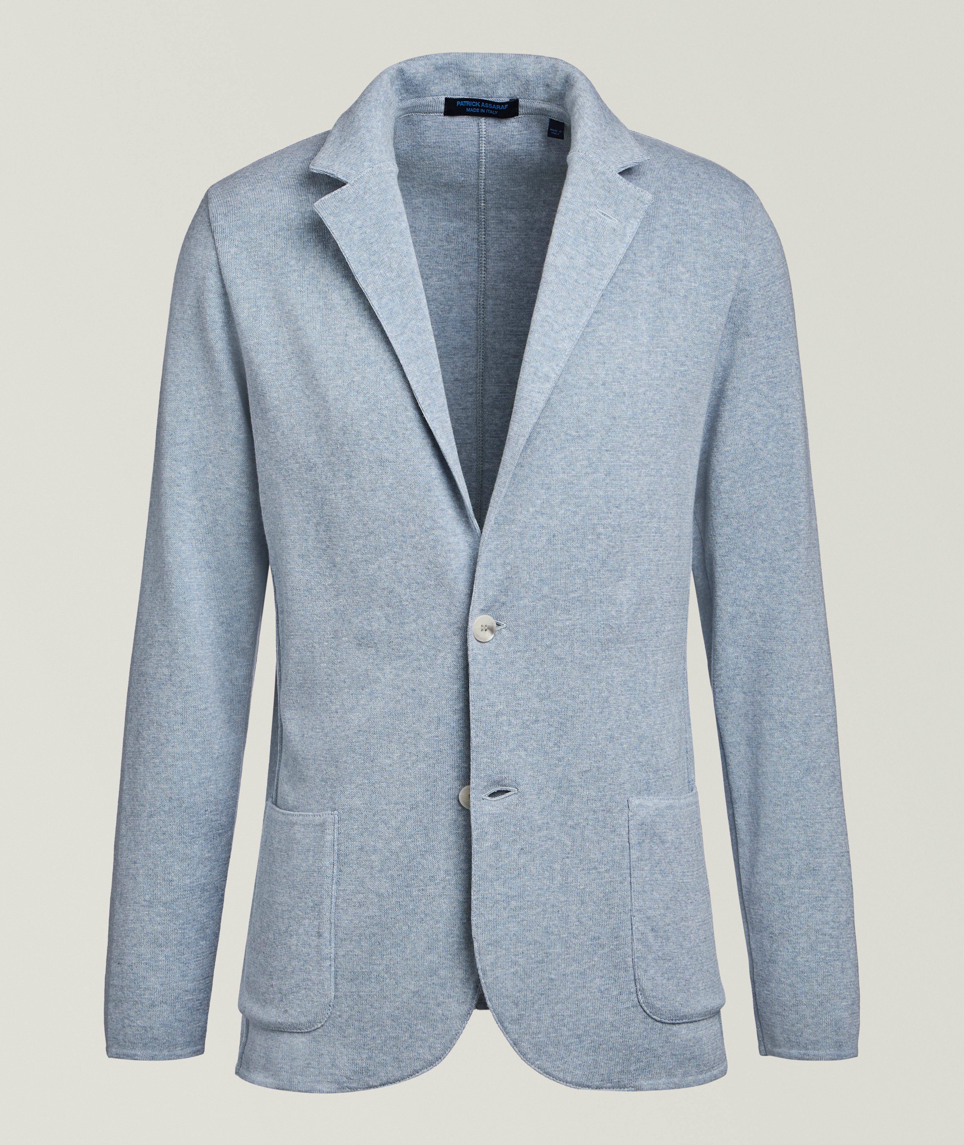 Patrick Assaraf Veston sport tricot coton Milano