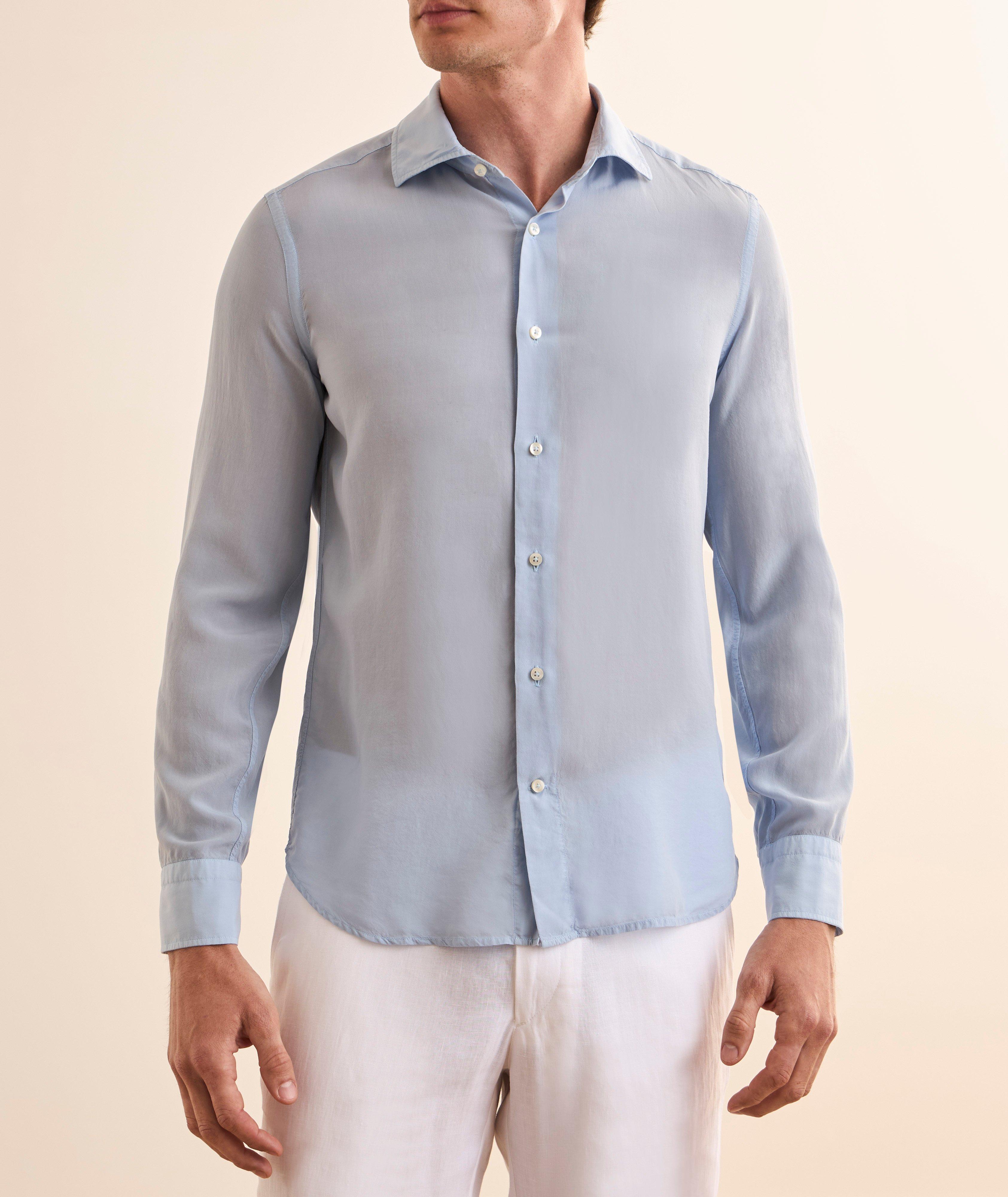 Garment-Dyed Tencel Shirt image 1