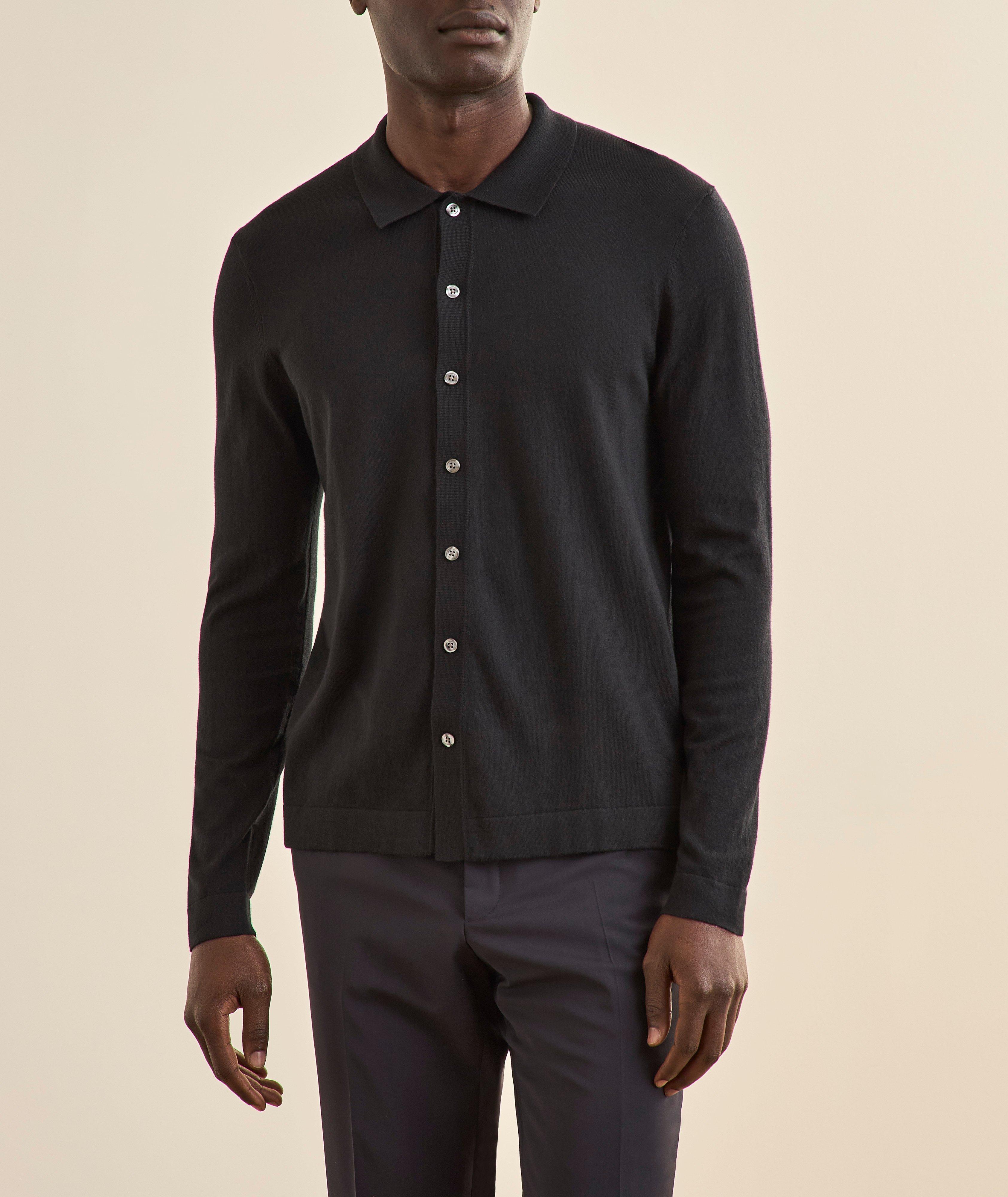 Cotton-Cashmere Knit Shirt image 1