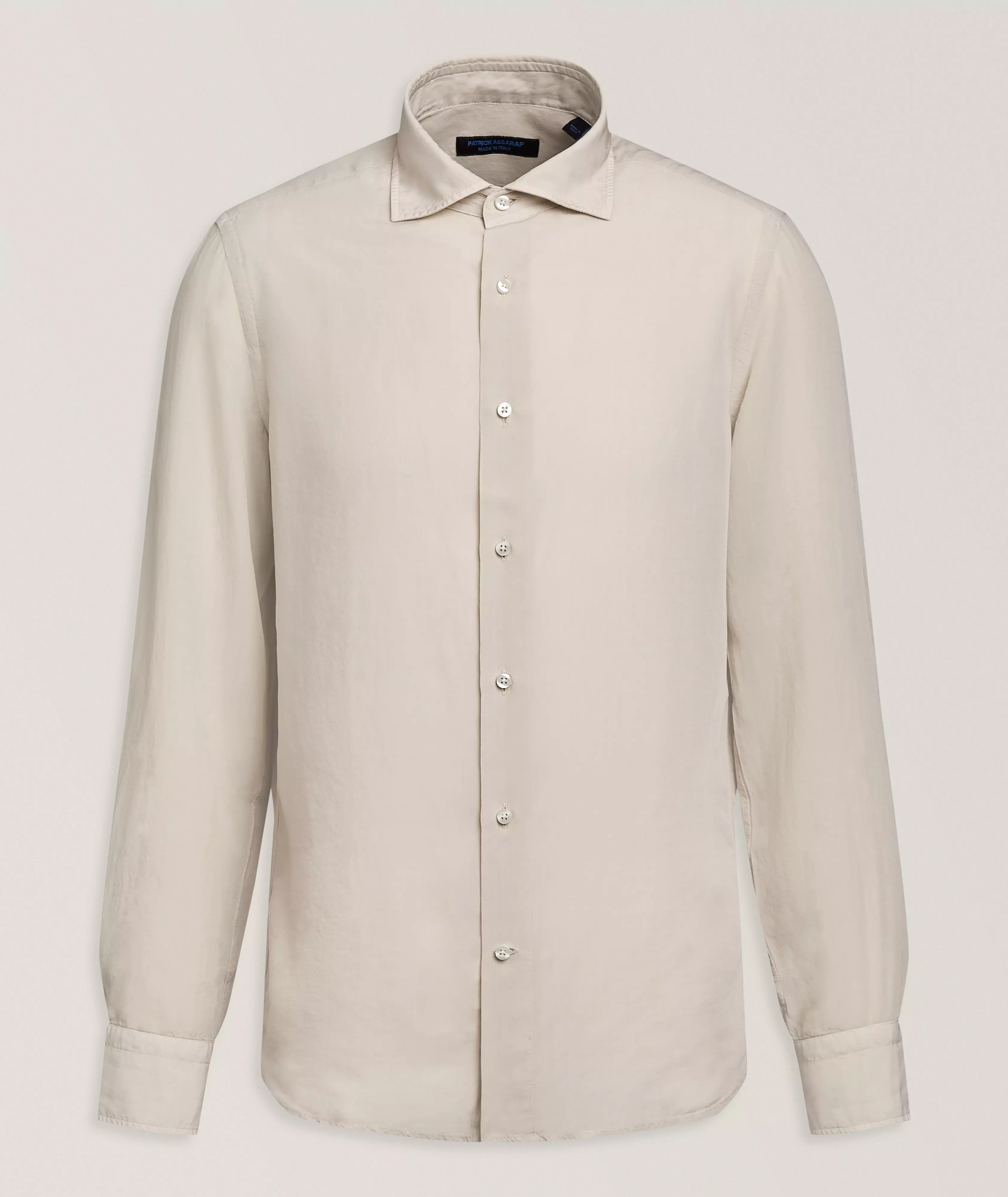 Patrick Assaraf Garment-Dyed Tencel Shirt