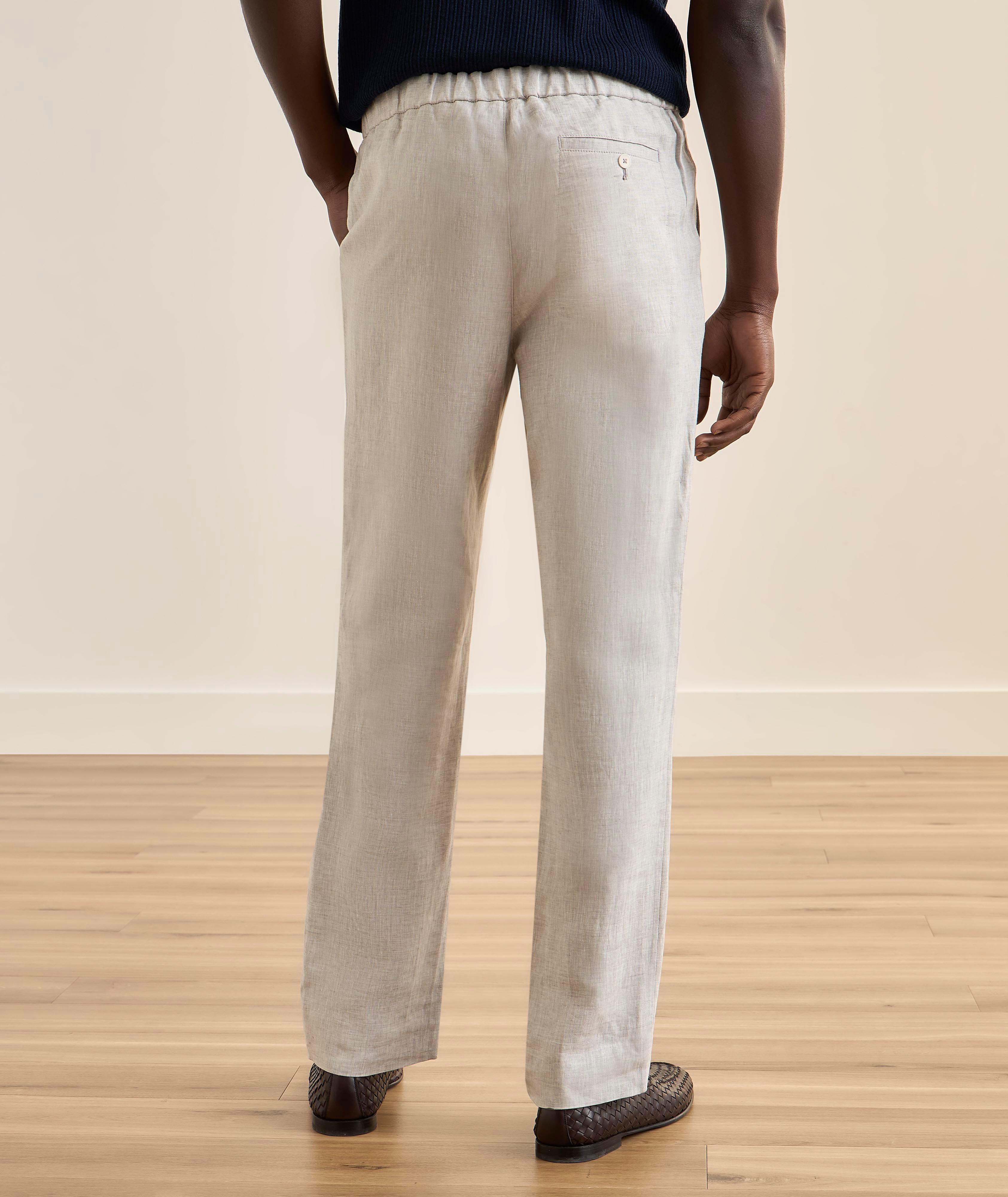 Linen Drawstring Pants image 2