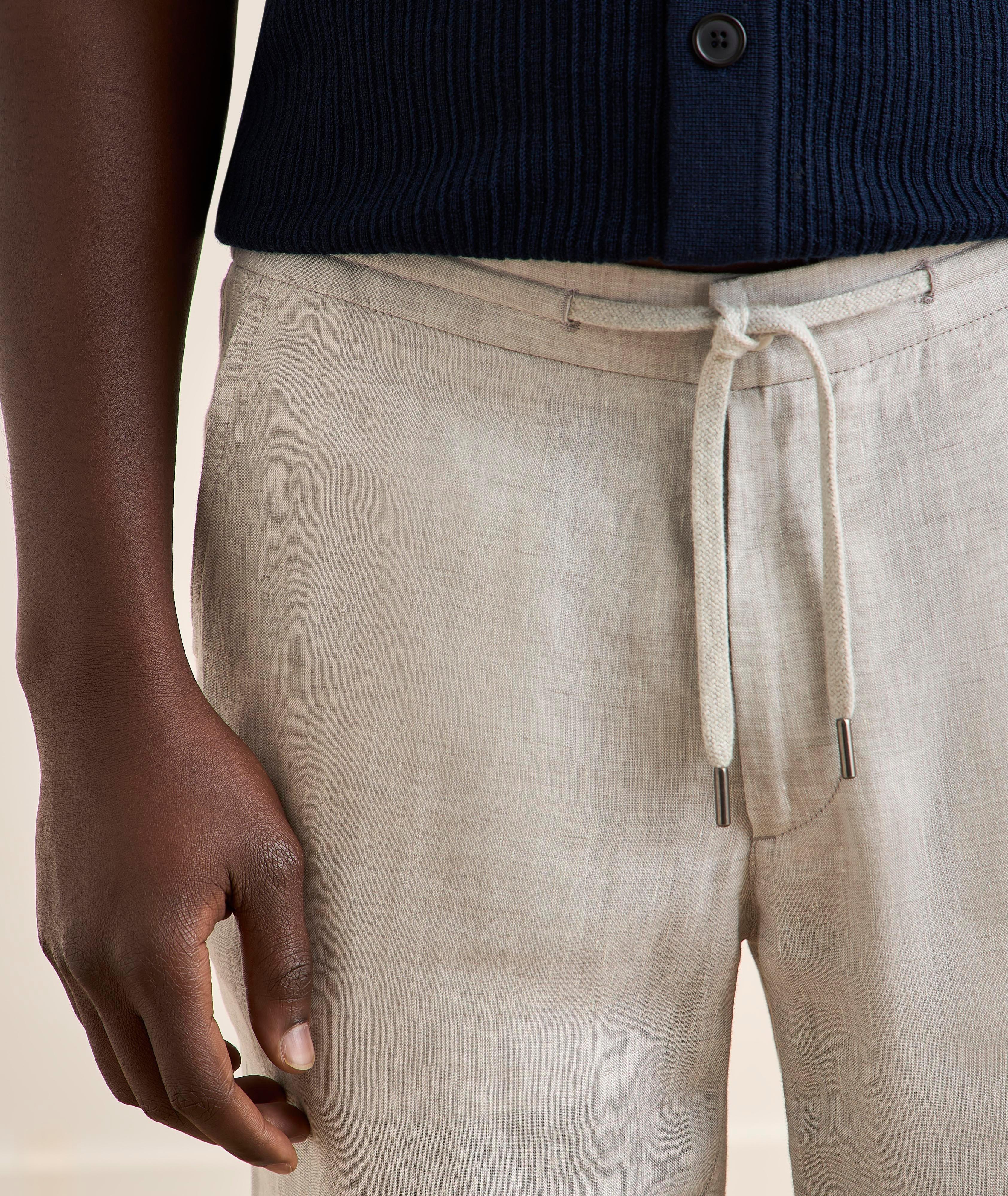 Linen Drawstring Pants image 4