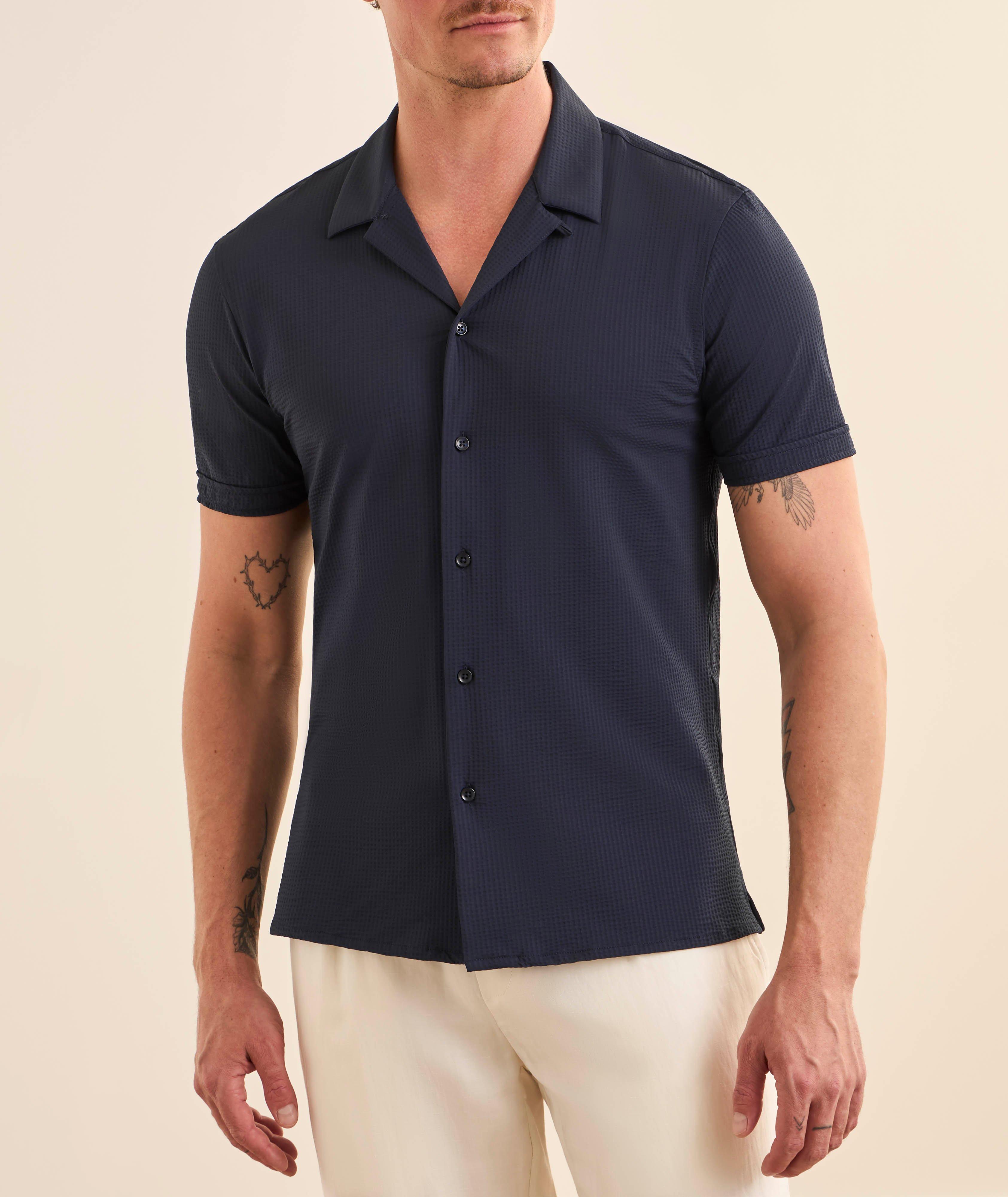 Seersucker Stretch Camp Shirt image 1
