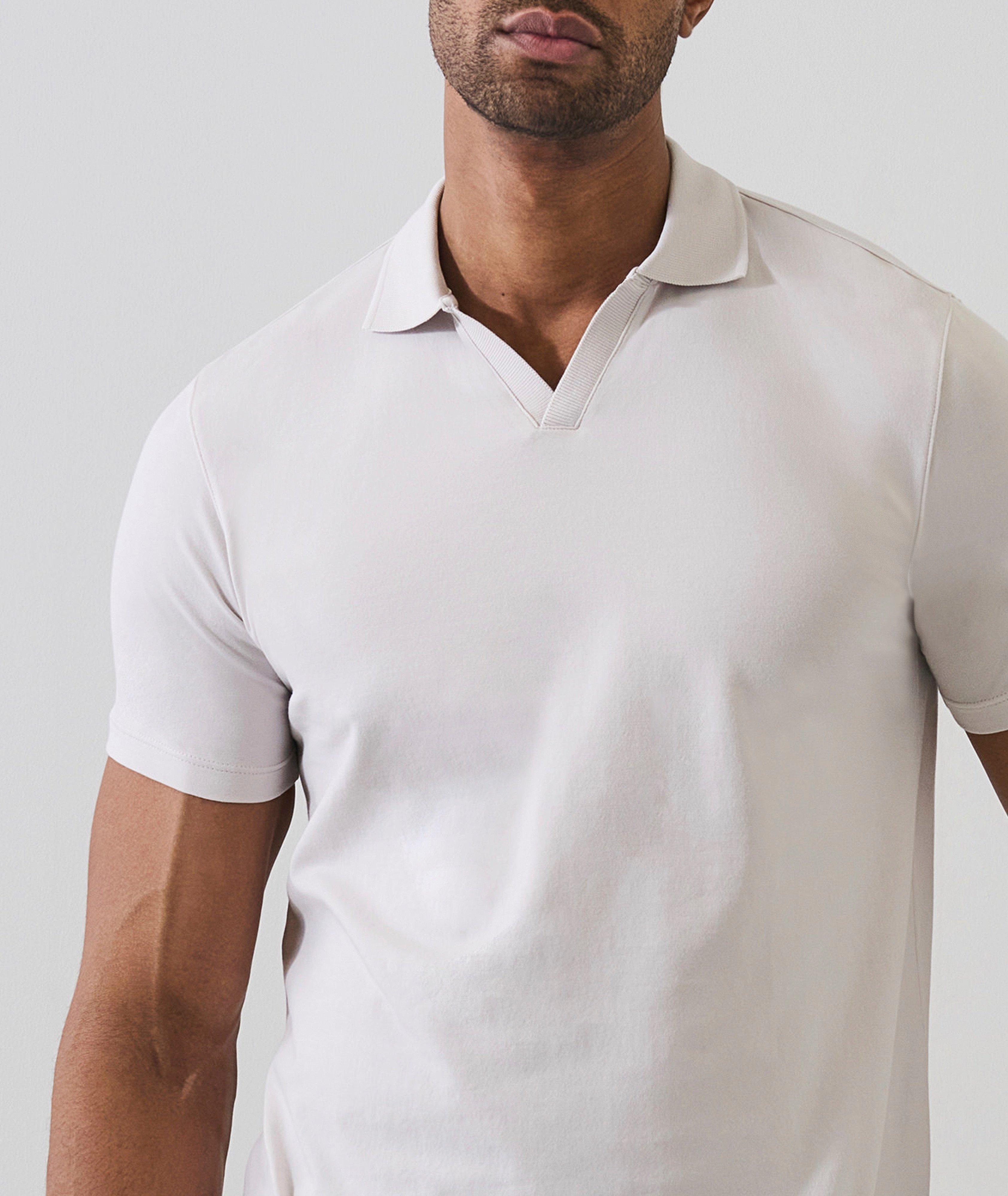Stretch-Pima Johnny Collar Polo  image 3