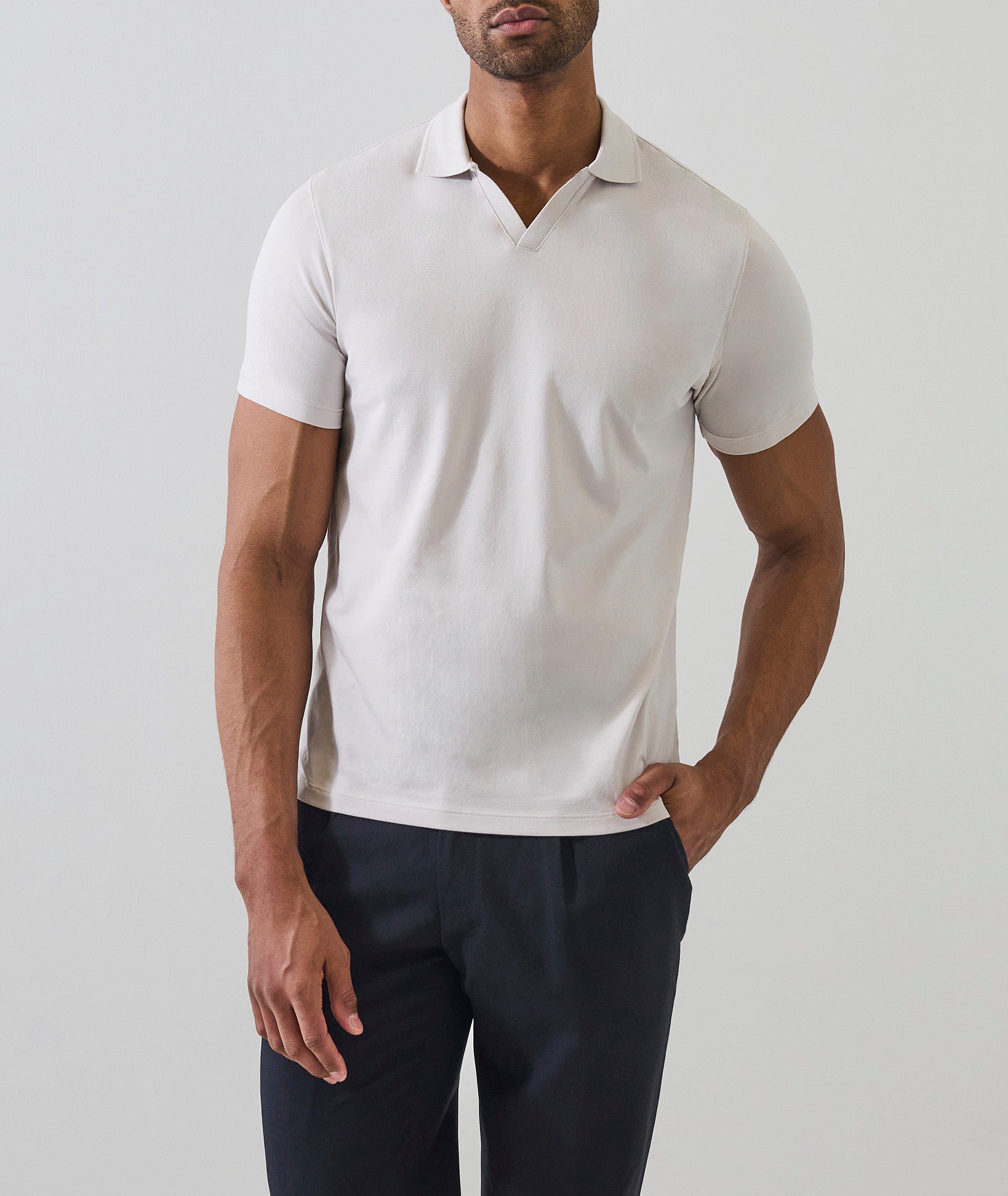 Stretch-Pima Johnny Collar Polo  image 4