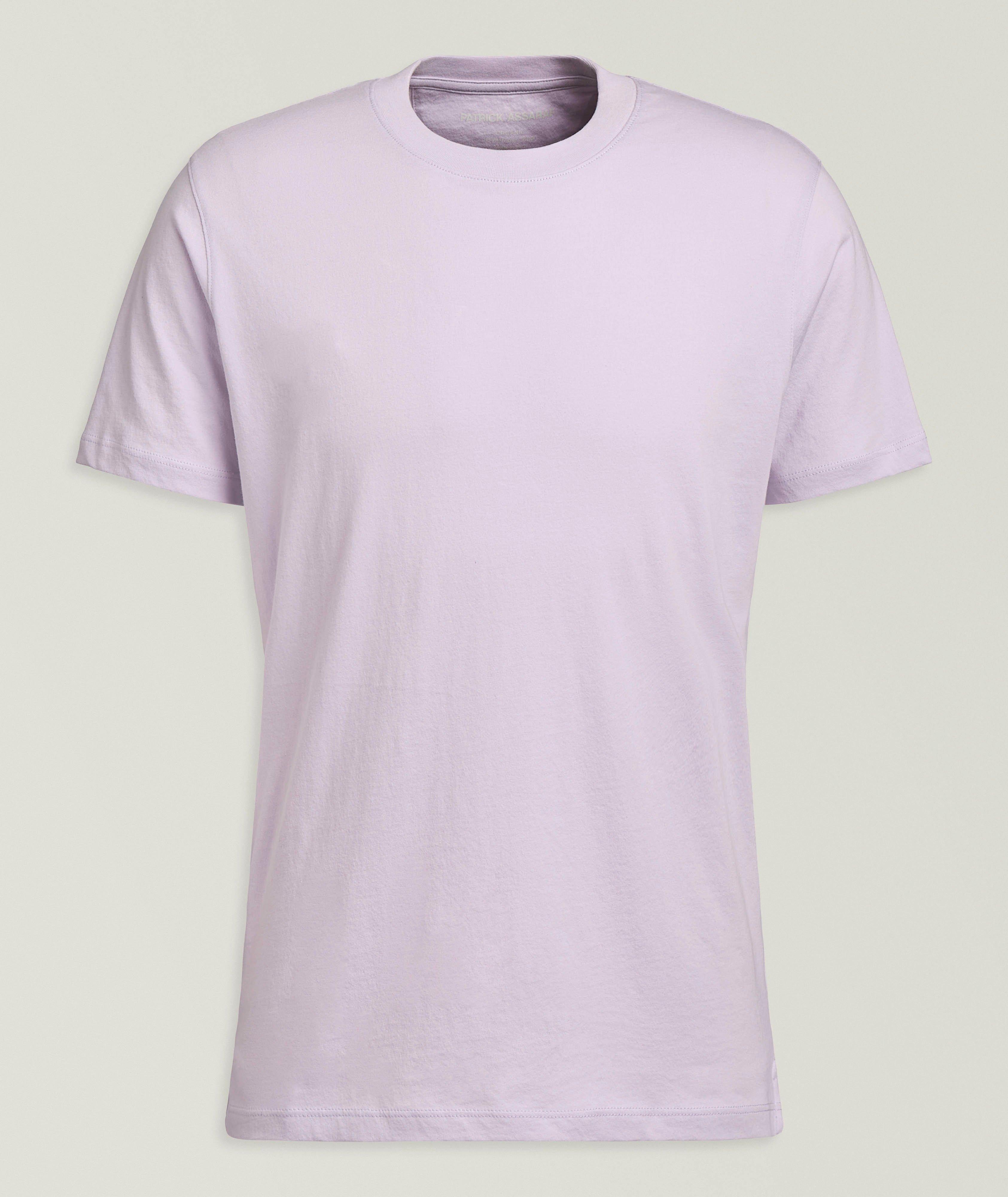 Patrick Assaraf Organic Pima Cotton High Neck T-Shirt