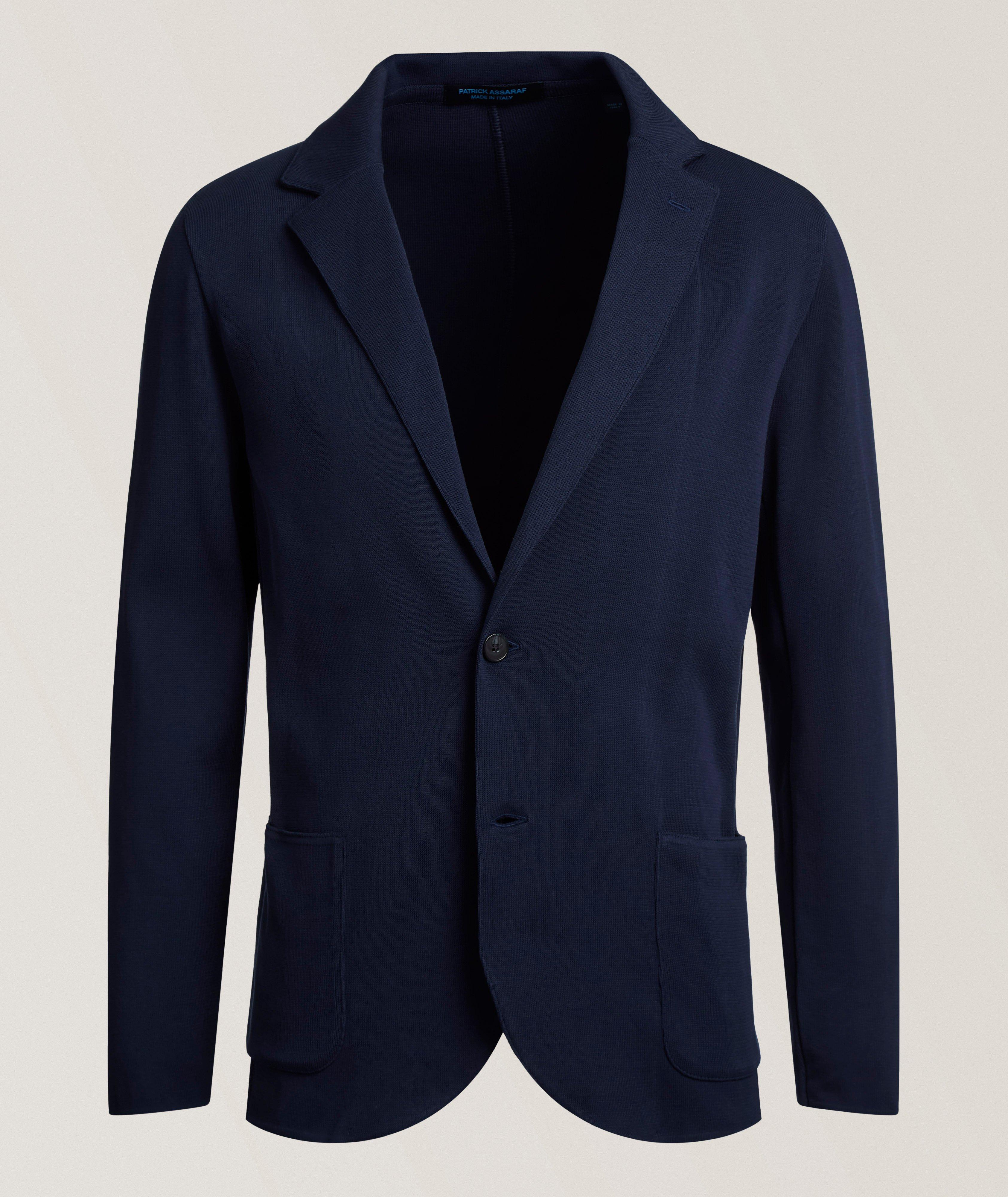 Patrick Assaraf Milano Cotton Knit Sport Jacket