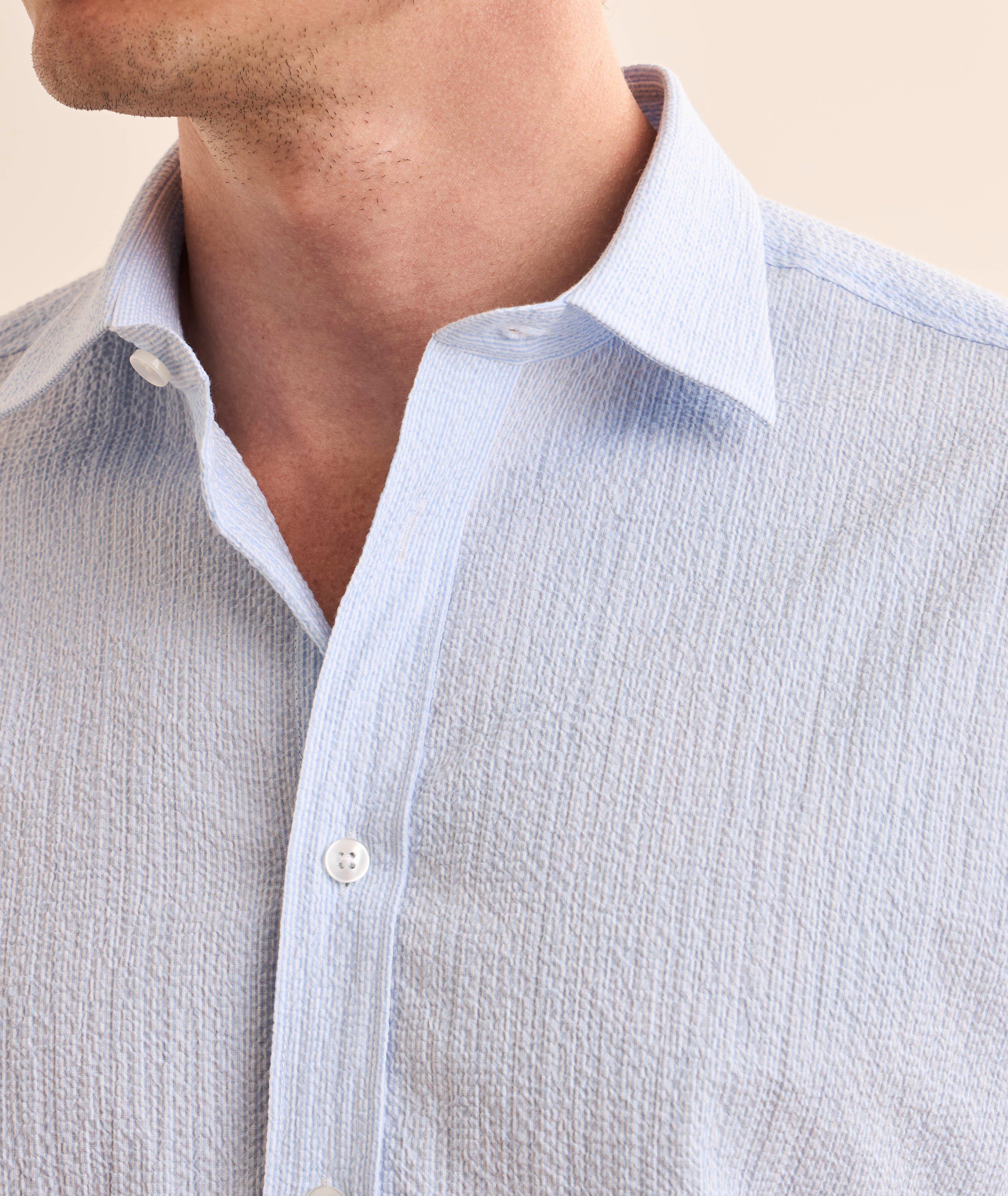 Fine Stripe Seersucker Shirt image 3