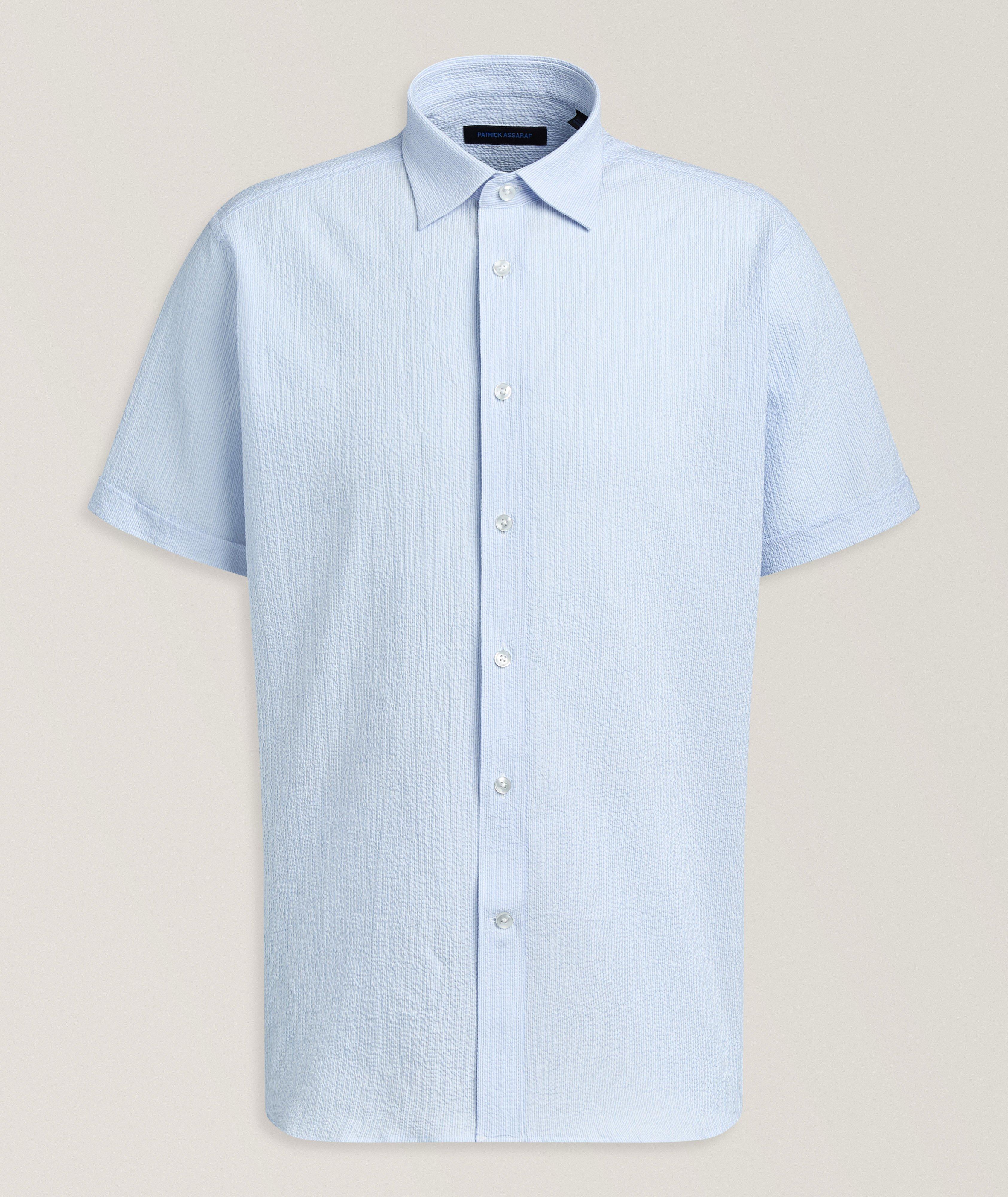 Fine Stripe Seersucker Shirt image 0
