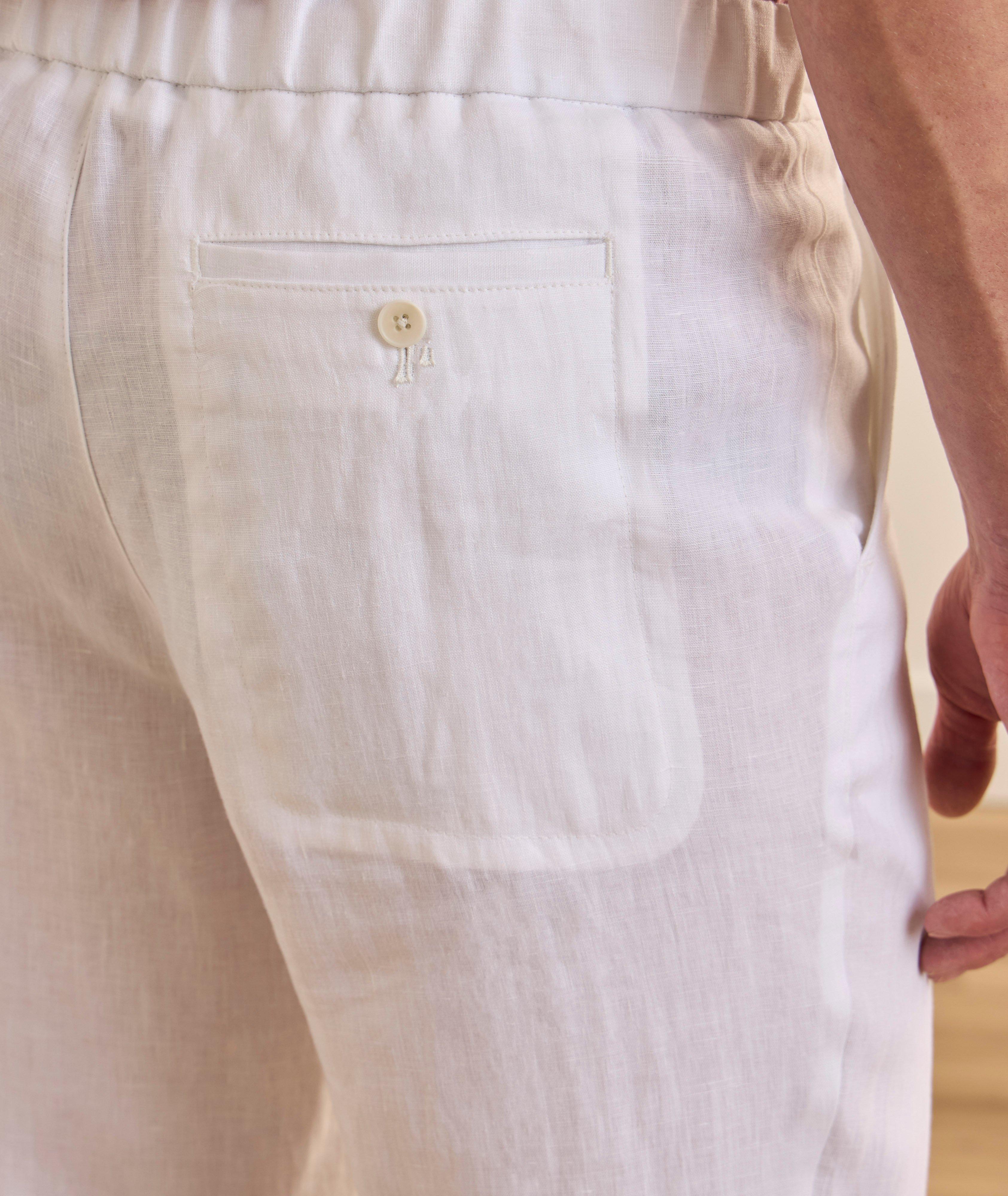 Linen Drawstring Pants image 3
